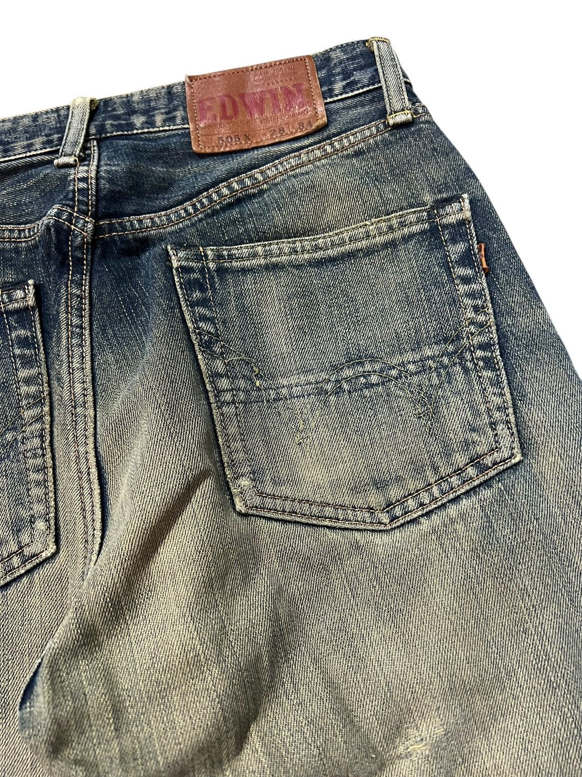 Edwin Vintage Edwin 505x Selvedge Distressed Rusty If six was nine Size US 28 / EU 44 - 18 Thumbnail