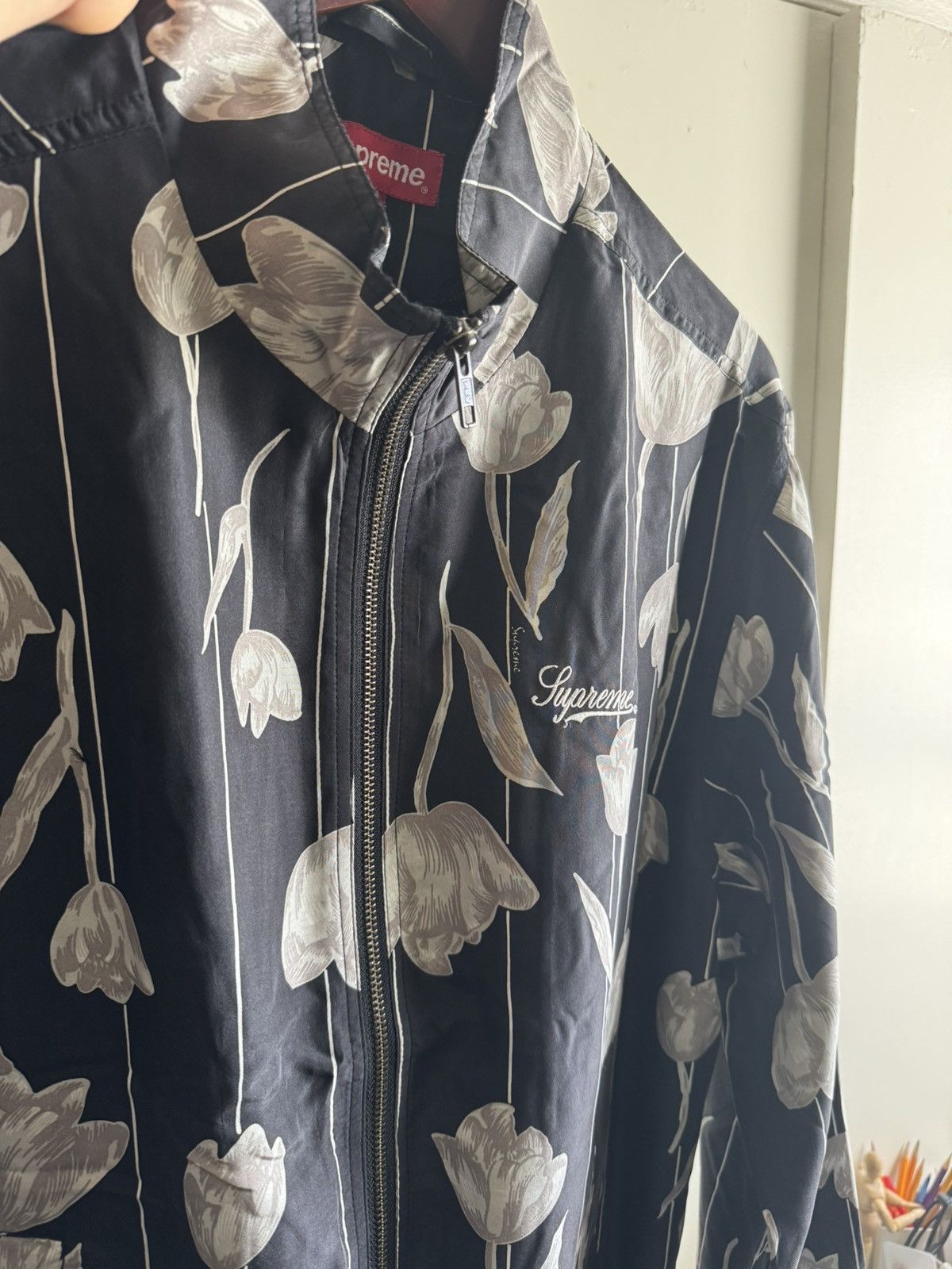 Supreme Supreme Floral Silk Track Jacket | Grailed