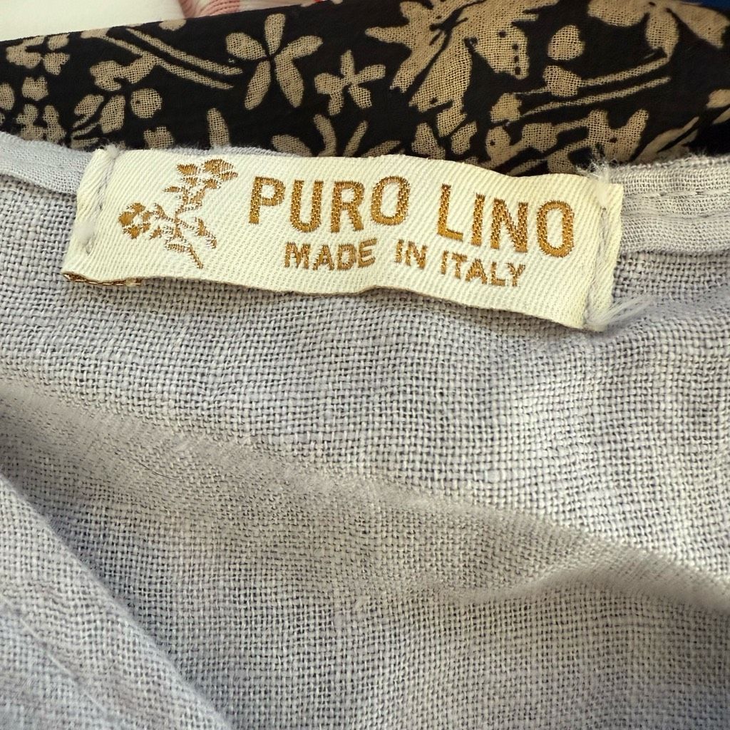 Other Puro Lino Pastel Lavender 100% Linen Shift Dress OSFM Size ONE SIZE - 6 Thumbnail