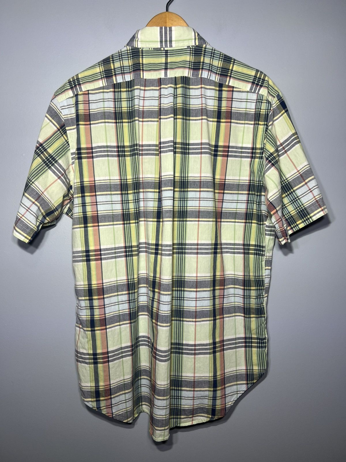 Polo Ralph Lauren Polo Ralph Lauren Shirt Mens L Green Blue Plaid Short Sleeve Size US L / EU 52-54 / 3 - 4 Thumbnail