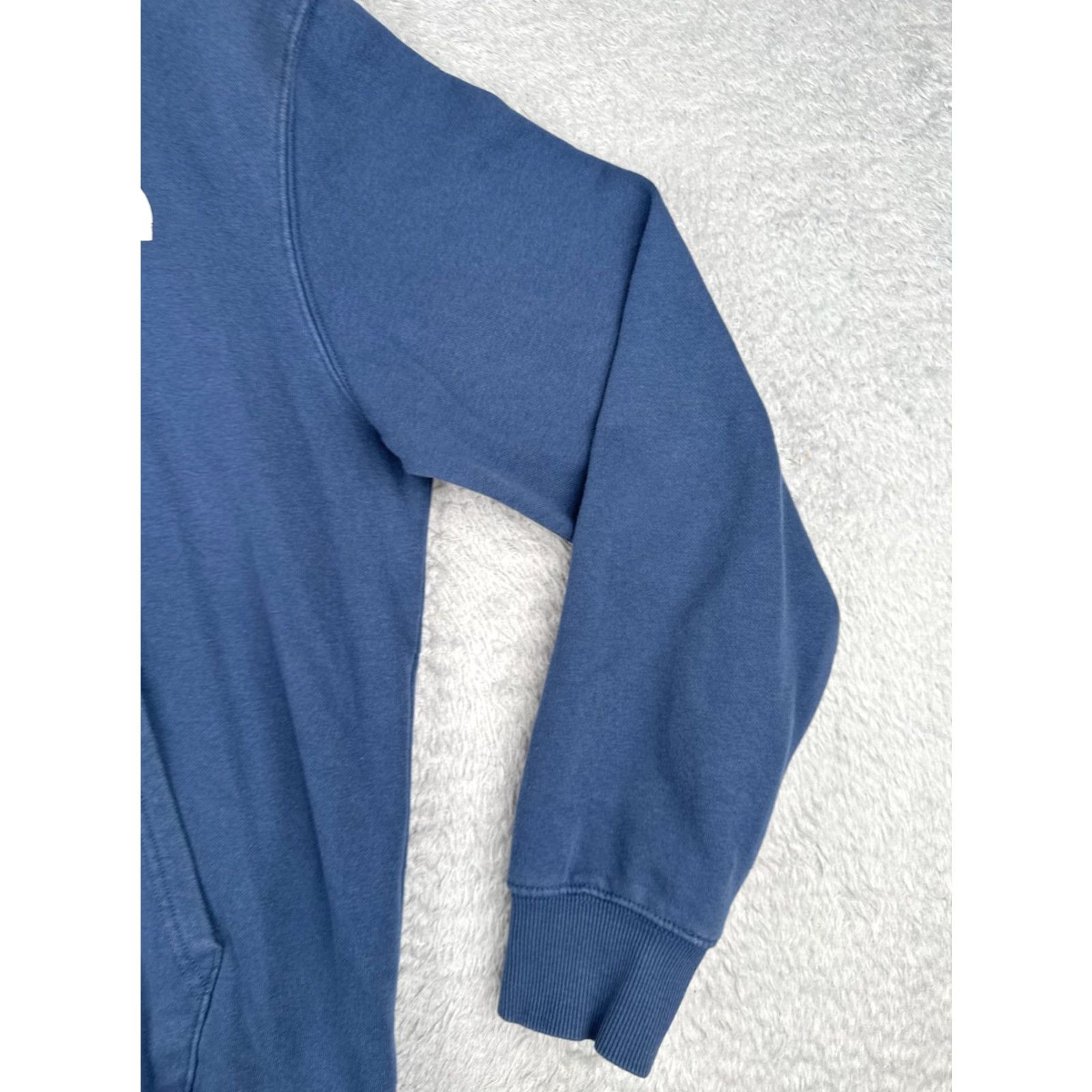 The North Face The North Face Men Hoodie Pullover Sweatshirt Blue Cotton Blend Pocket Crew Neck Size US M / EU 48-50 / 2 - 2 Thumbnail