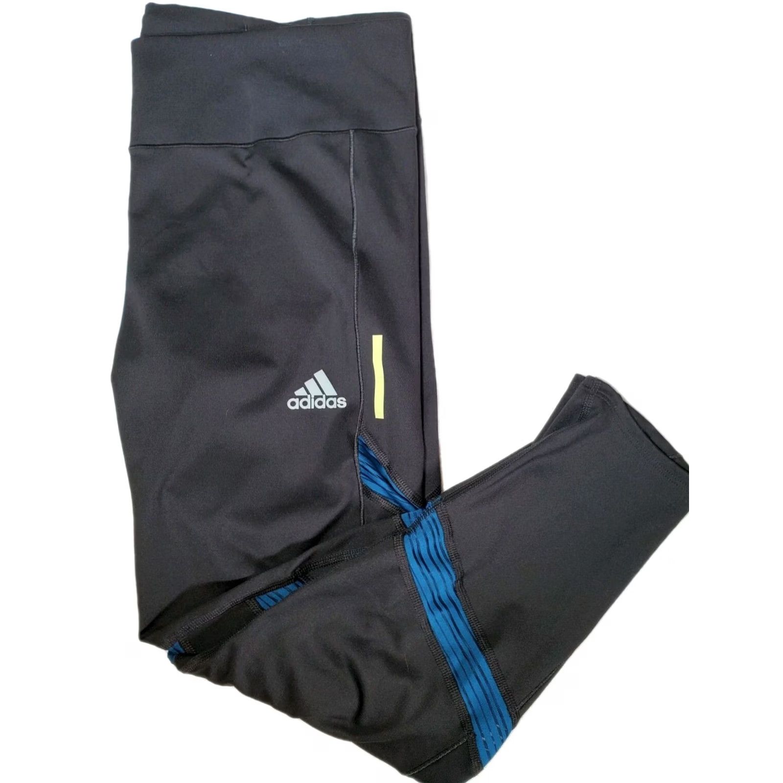 Adidas Adidas Climacool Leggings Running 2019 Boston Marathon B.A.A. Women's L Black Blue Socks? Size 36" / US 14 / IT 50 - 3 Thumbnail