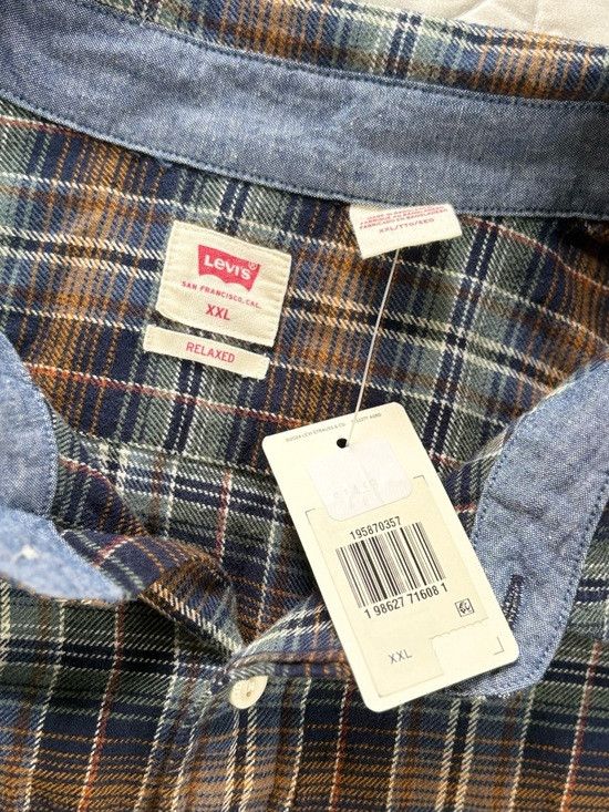 Levi's Levi's Men's Relaxed Fit Plaid Flannel Long Sleeve Shirt Size US XXL / EU 58 / 5 - 2 Thumbnail