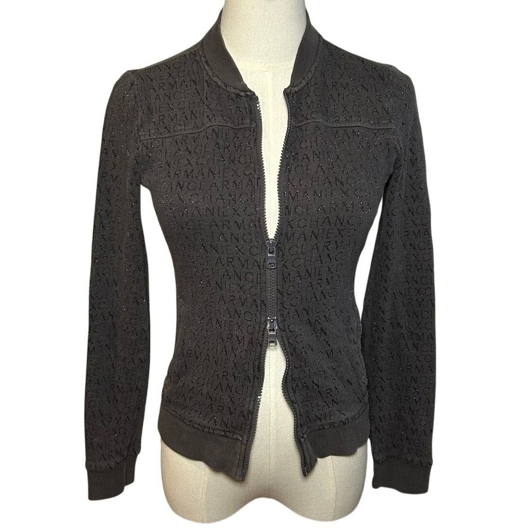 Armani Exchange Armani Exchange Gray Zip Mock Neck Athletic Jacket Small Size S / US 4 / IT 40 - 13 Thumbnail