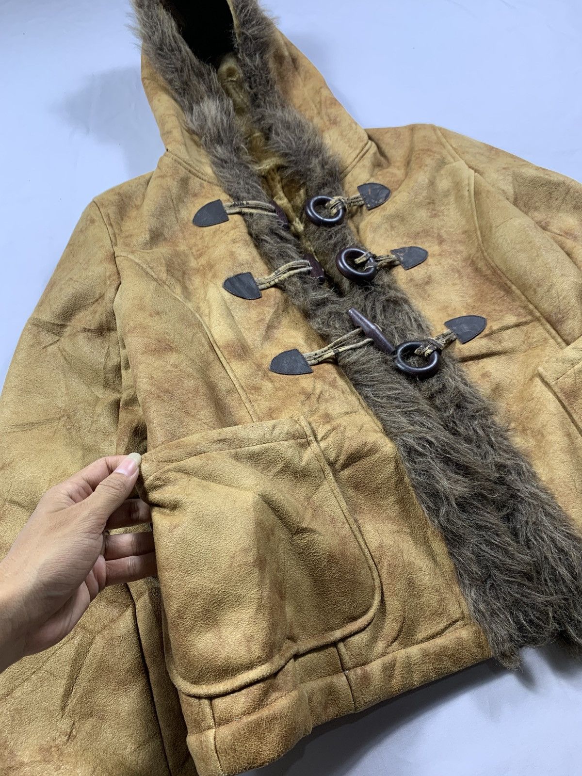 14th Addiction Faux Fur Comme Ca Boys Distressed Hoodie Lgb style Size US M / EU 48-50 / 2 - 9 Thumbnail