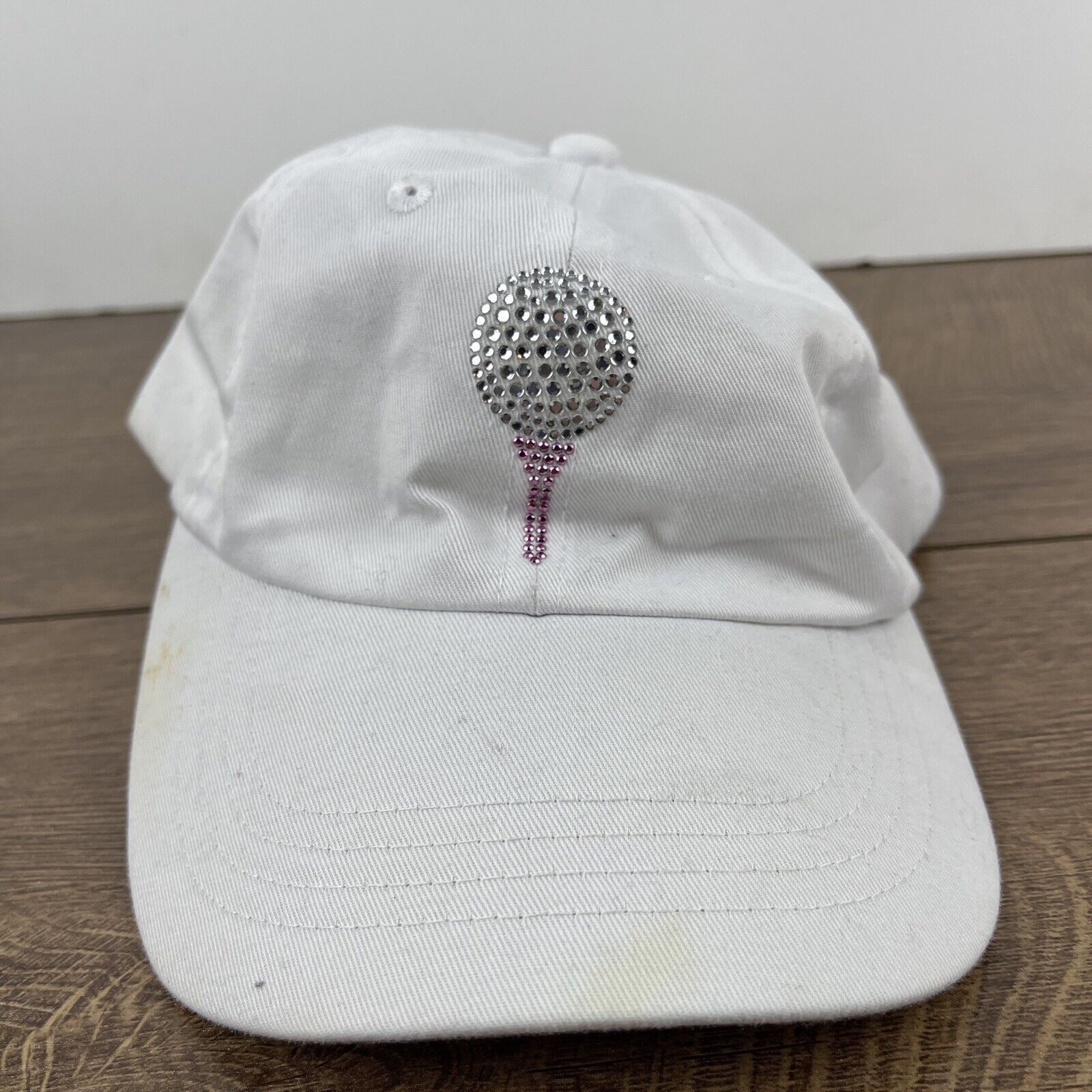Other Golf Hat Golf Ball Tee Hat White Hat Adjustable White Adult Size ONE SIZE - 5 Thumbnail