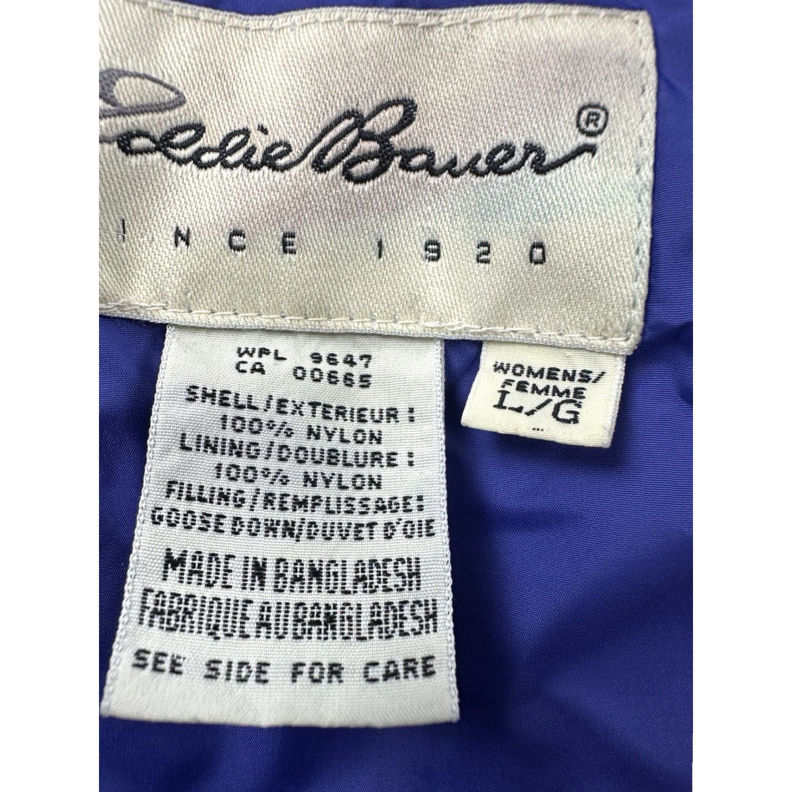 Eddie Bauer Eddie Bauer Vest Womens L Blue Nylon Down Sleeveless Puffer Jacket Logo Vintage Size L / US 10 / IT 46 - 7 Thumbnail