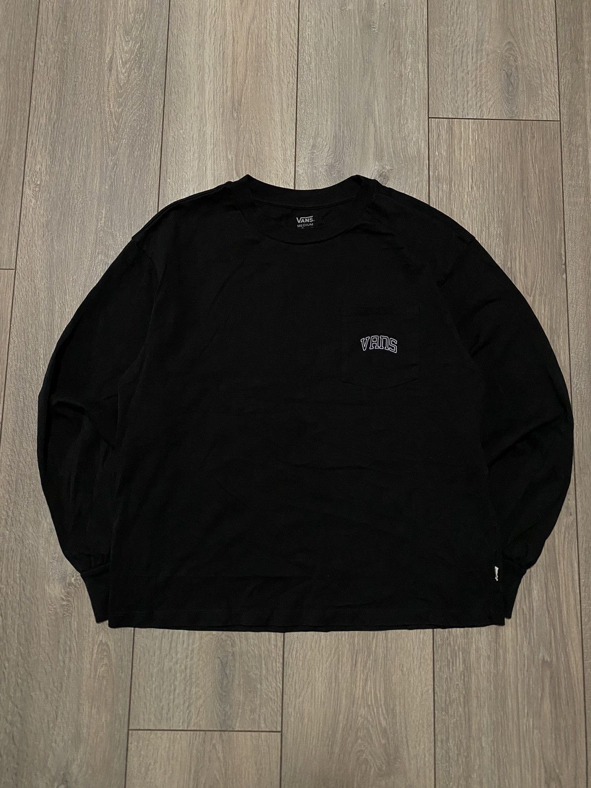 Vans Vans Long Sleeve Big Logo Off The Wall Sk8 Hi Black Y2K Size US M / EU 48-50 / 2 - 2 Thumbnail