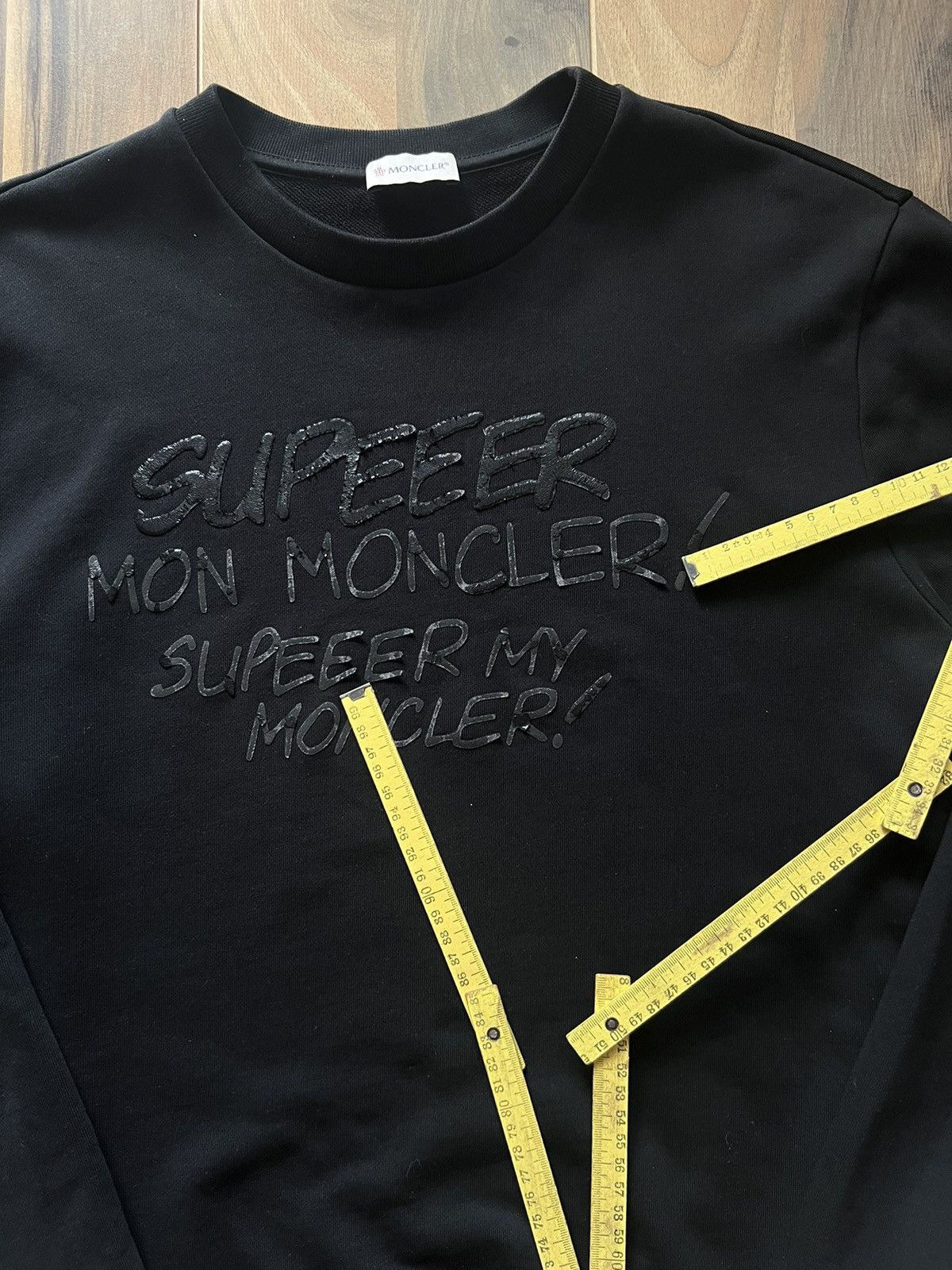 Moncler Moncler Sweatshirt Supeeer Sweater Logo Size US XL / EU 56 / 4 - 5 Thumbnail