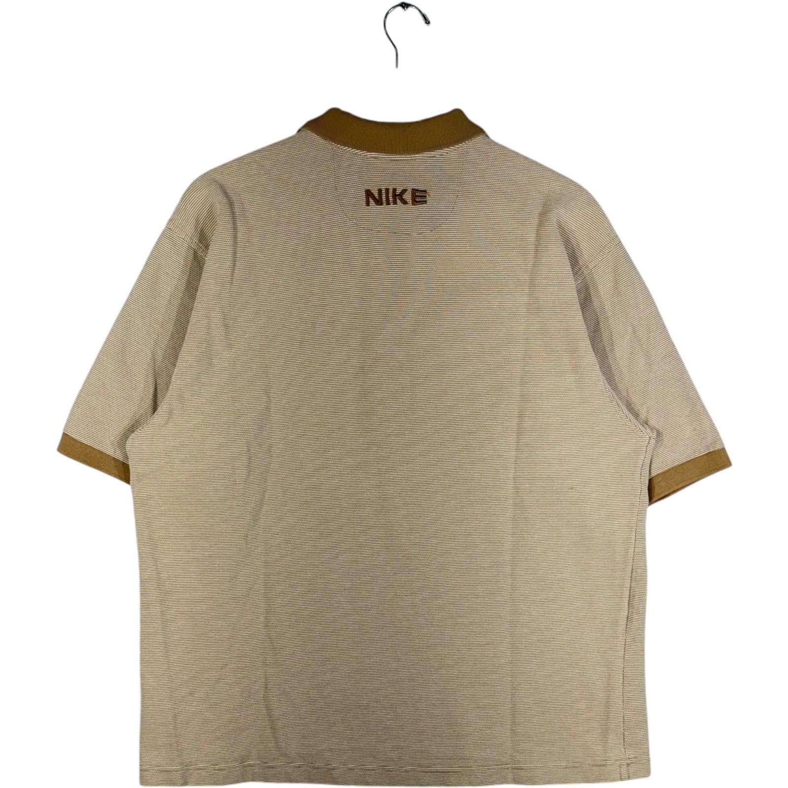 Nike Vintage Nike Mini Swoosh Logo 1/4 Zip Short Sleeve Polo L Size US L / EU 52-54 / 3 - 5 Thumbnail
