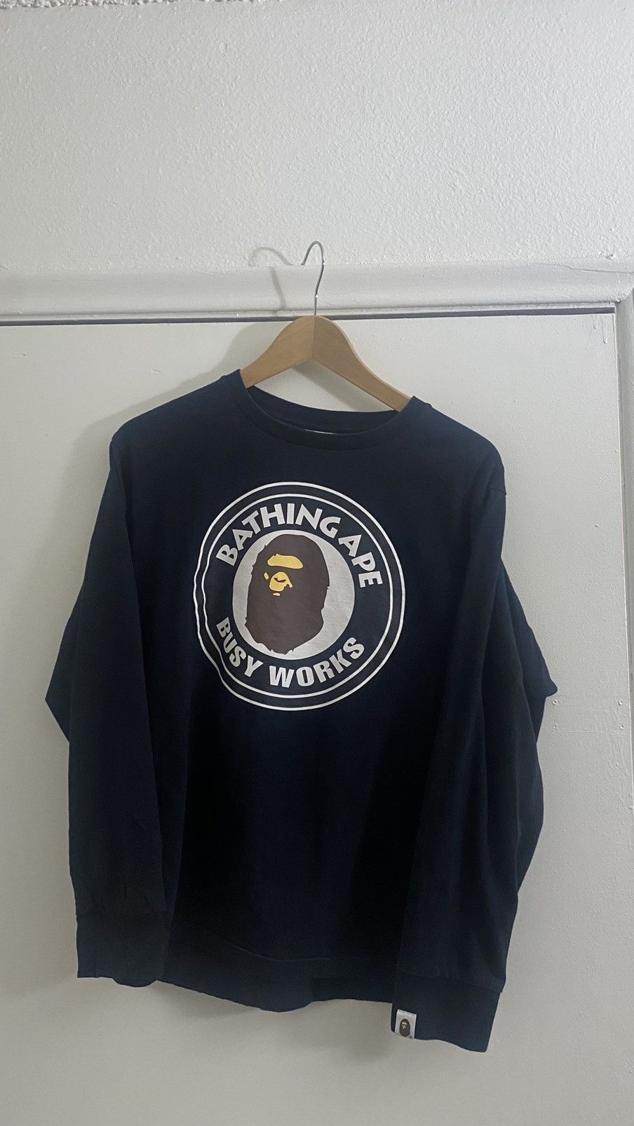 Bape Busy Works L/S Tee (2016) Size US M / EU 48-50 / 2 - 1 Thumbnail