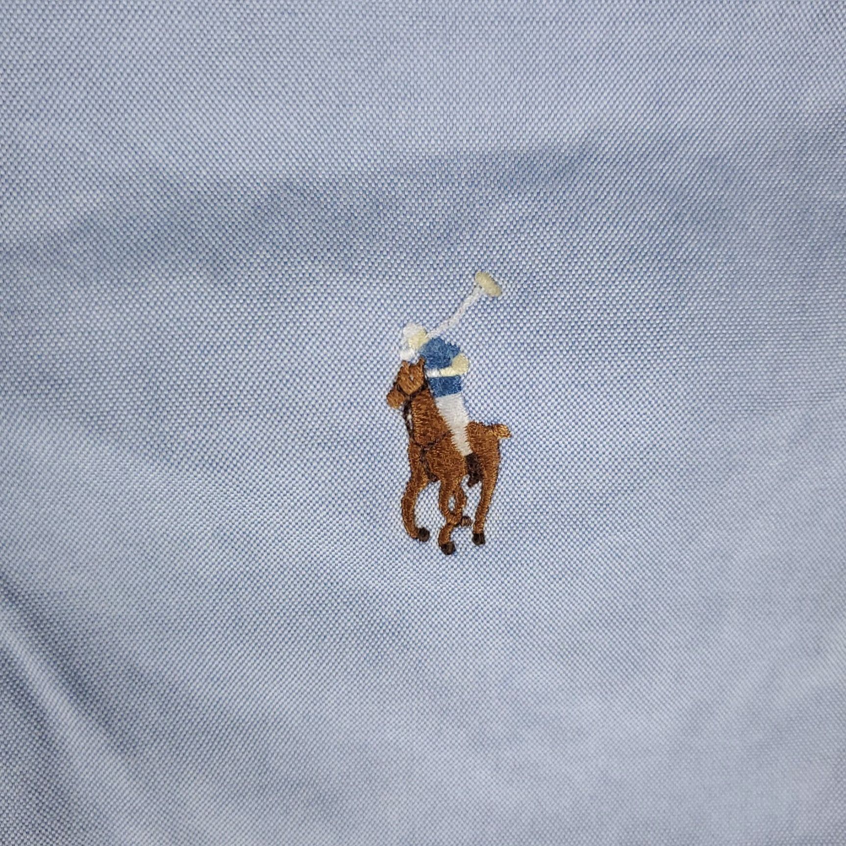 Ralph Lauren Ralph Lauren Dress Shirt Mens Size 16.5 Blue Long Sleeve Button Up Classic Regular Fit Size 42R - 3 Thumbnail