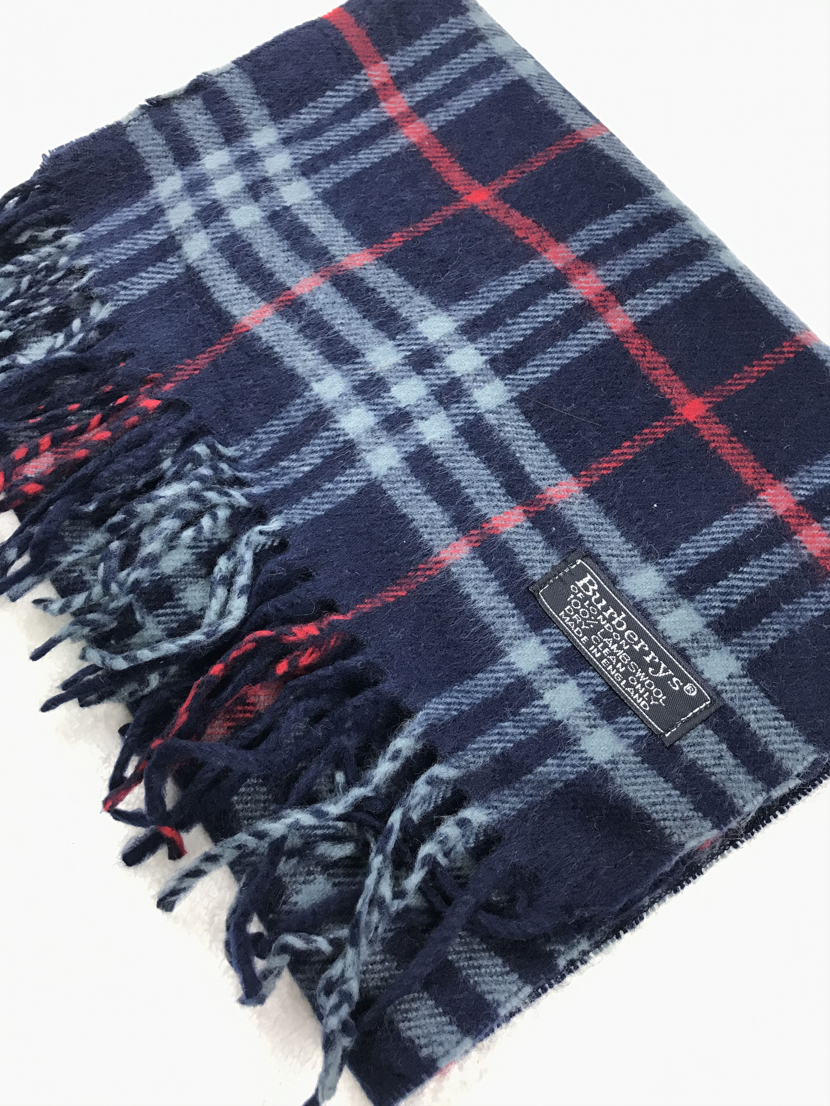 Burberry × Vintage Vintage Burberry Scarf Muffler Wool Cashmere Novacheck Size ONE SIZE - 4 Thumbnail