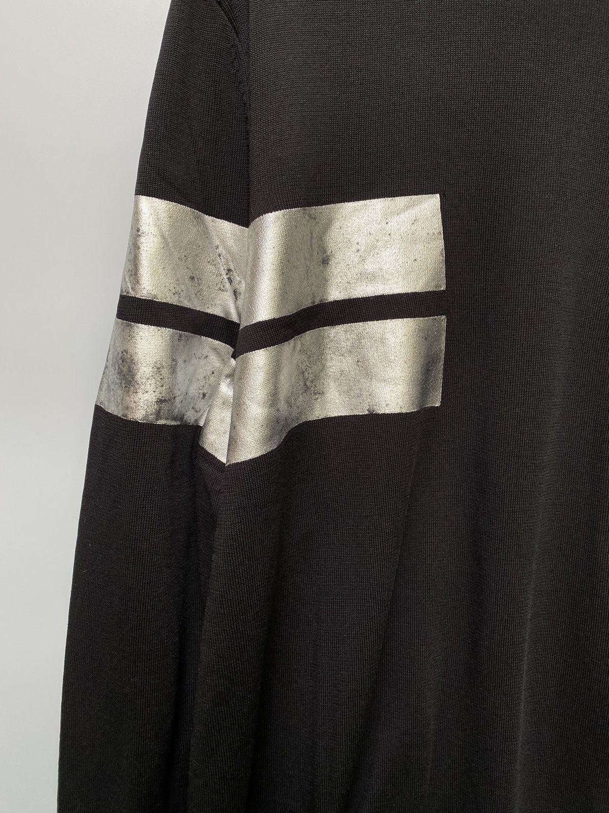 Neil Barrett Metallic Stripe Knit Sweater Size US S / EU 44-46 / 1 - 3 Thumbnail