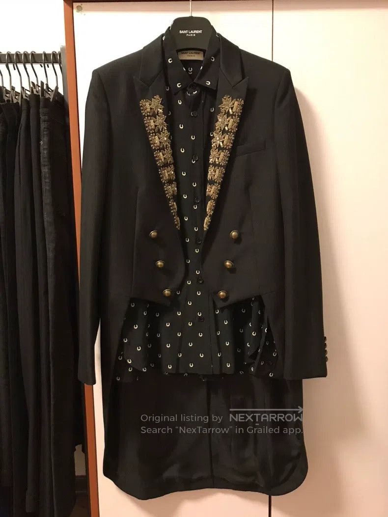 Saint Laurent Paris Saint Laurent Paris Tailcoat Coat Size US M / EU 48-50 / 2 - 1 Thumbnail