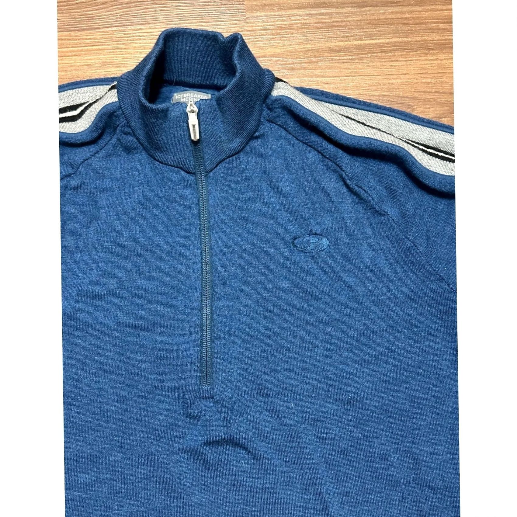Icebreaker Icebreaker Coronet Wool 1/4 Zip Performance Pullover Mens Sz Large Blue Size US L / EU 52-54 / 3 - 2 Thumbnail