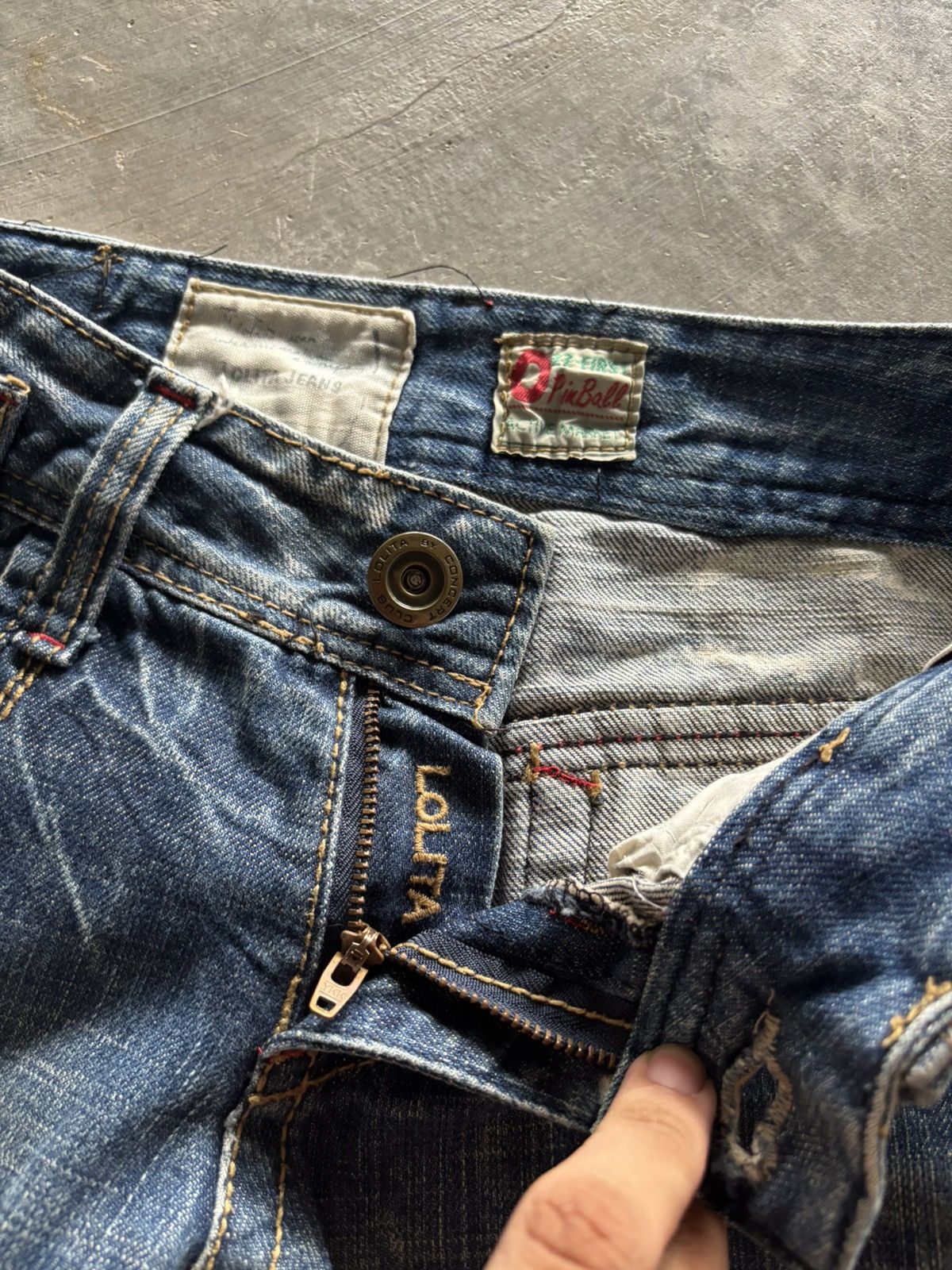 Hysteric Glamour FLARED lolita concert club japanese rusty mudmax washed punk Size US 30 / EU 46 - 4 Thumbnail