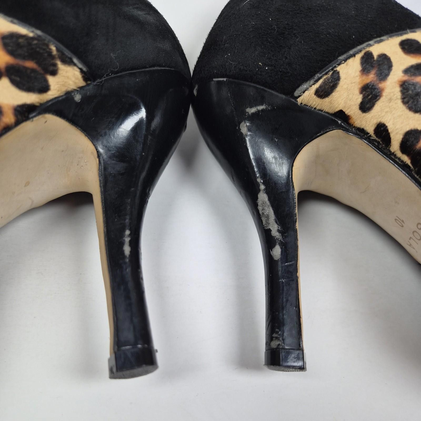 Stone Island Isola Pumps Heels Shoes 10 Leopard Isabel Black Opals Suede Size US 10 / IT 40 - 7 Thumbnail
