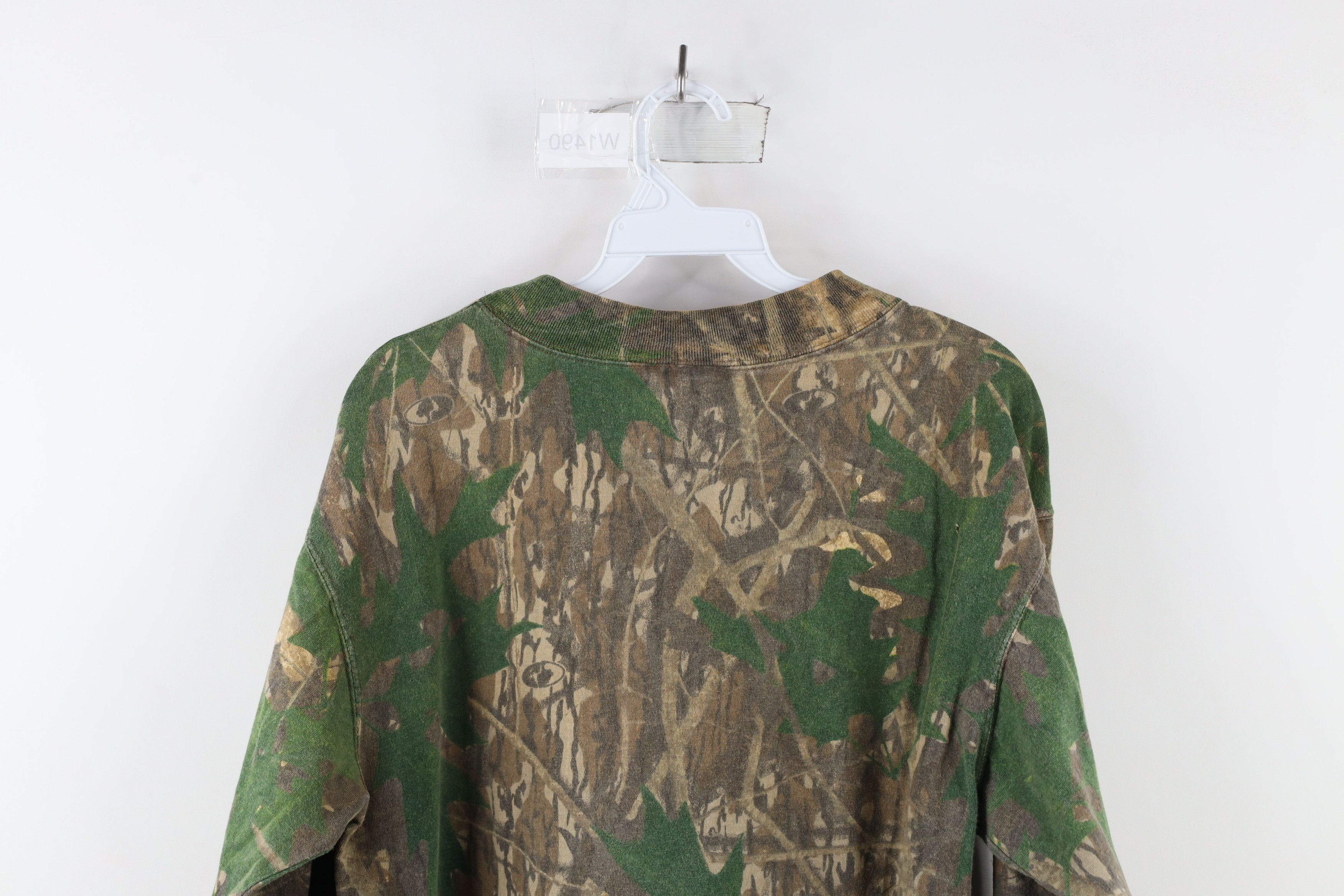 Mossy Oaks × Vintage Vintage 90s Mossy Oak Camouflage Neck Long Sleeve T-Shirt Size US M / EU 48-50 / 2 - 9 Thumbnail