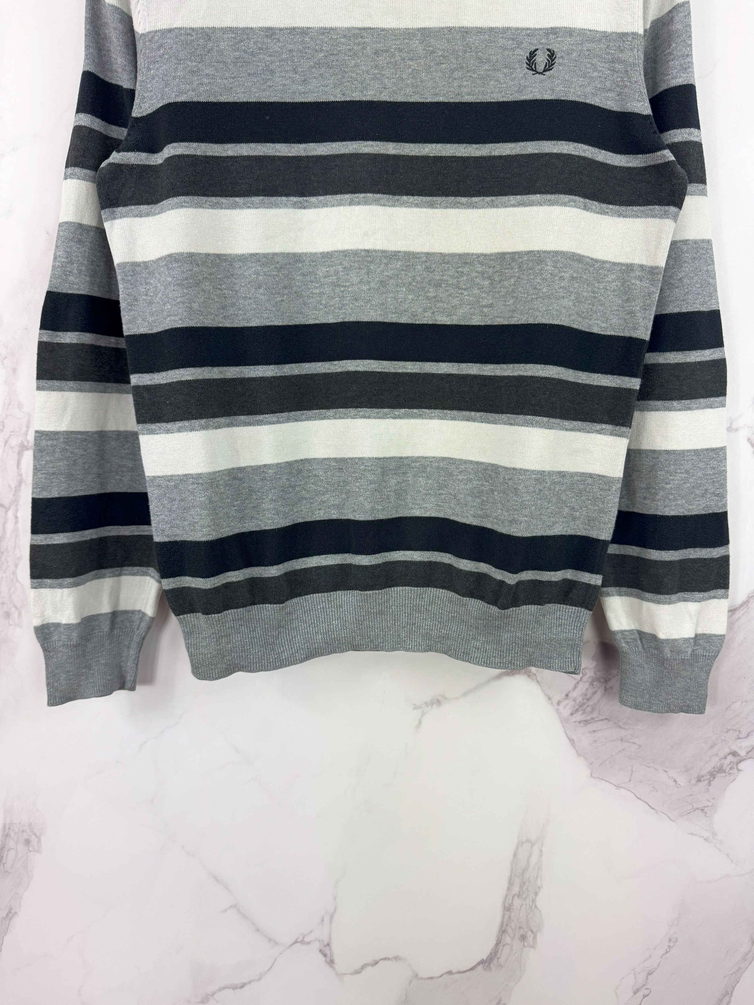 Fred Perry Fred Perry Striped Jumper Classic Logo Pullover Size S Size US S / EU 44-46 / 1 - 3 Thumbnail