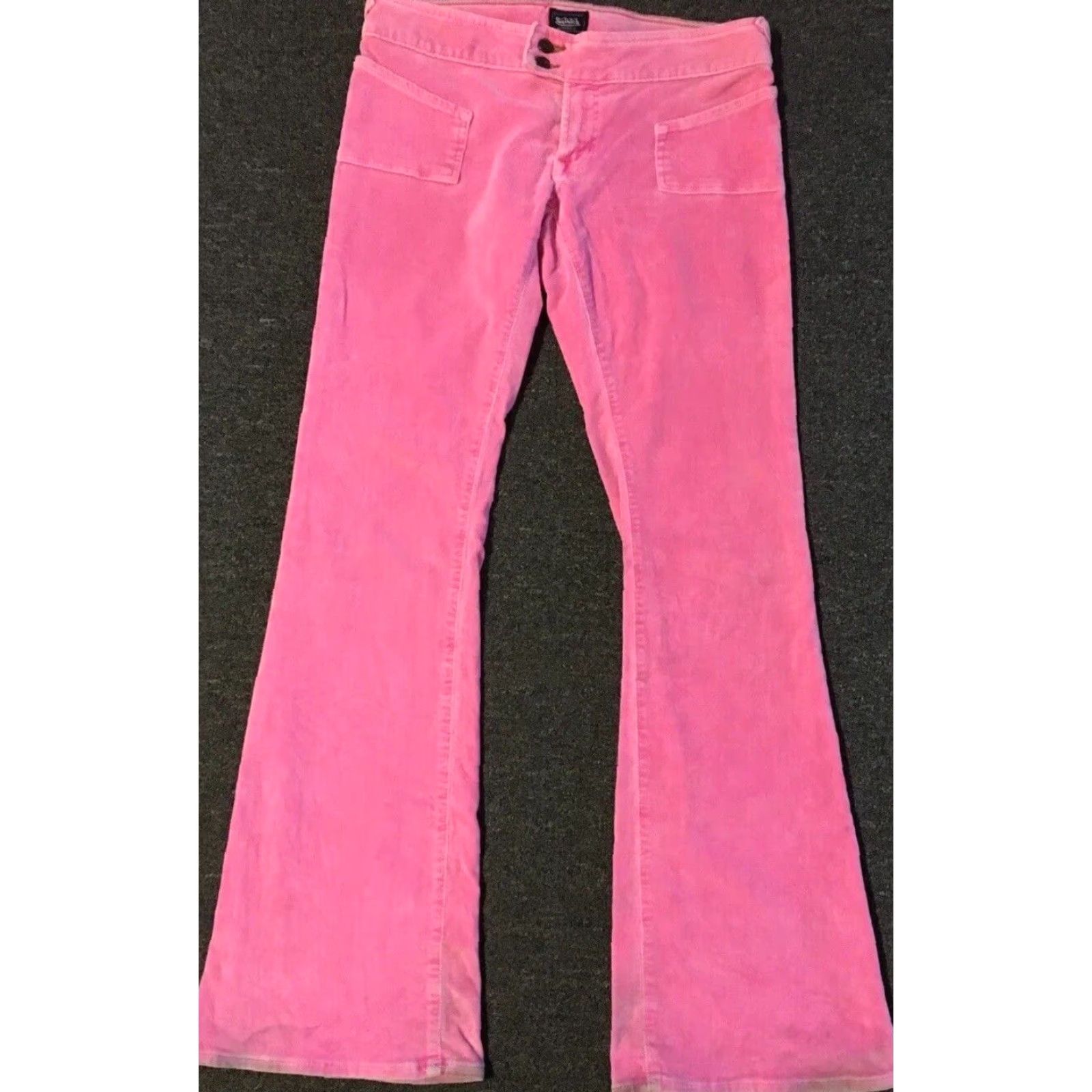 Vintage VINTAGE Hollywood Von Dutch Faded Low Rise Flared Pants 30 Women Pink USA 80s 90s Grunge Rockabilly Fashion Designer Belted Shoes? Size 30" / US 8 / IT 44 - 2 Thumbnail