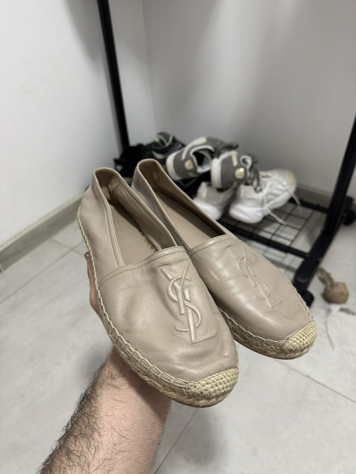 Saint Laurent Paris Saint Laurent Paris Monogram Cassandre Espadrille Slip On Size US 10 / IT 40 - 1 Thumbnail