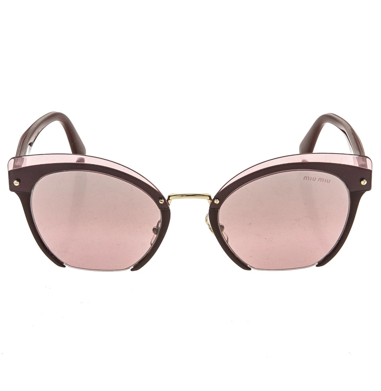 Miu Miu MIU MIU MU53TS RASOIR 53T Layers Red Pink Flat Sunglasses Size ONE SIZE - 9 Thumbnail