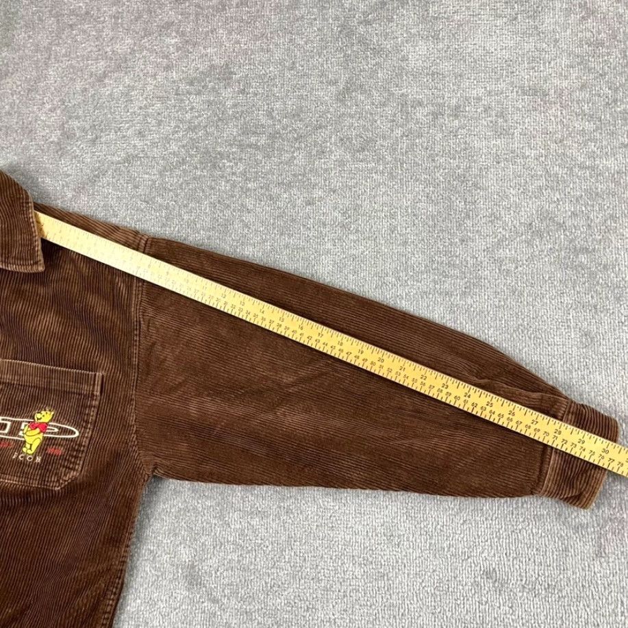 Disney VINTAGE Disney Winnie The Pooh Polo Shirt Men's XL Brown Corduroy Embroidered Short/Long Sleeve Button-Up Classic Casual Apparel Size US XL / EU 56 / 4 - 7 Thumbnail