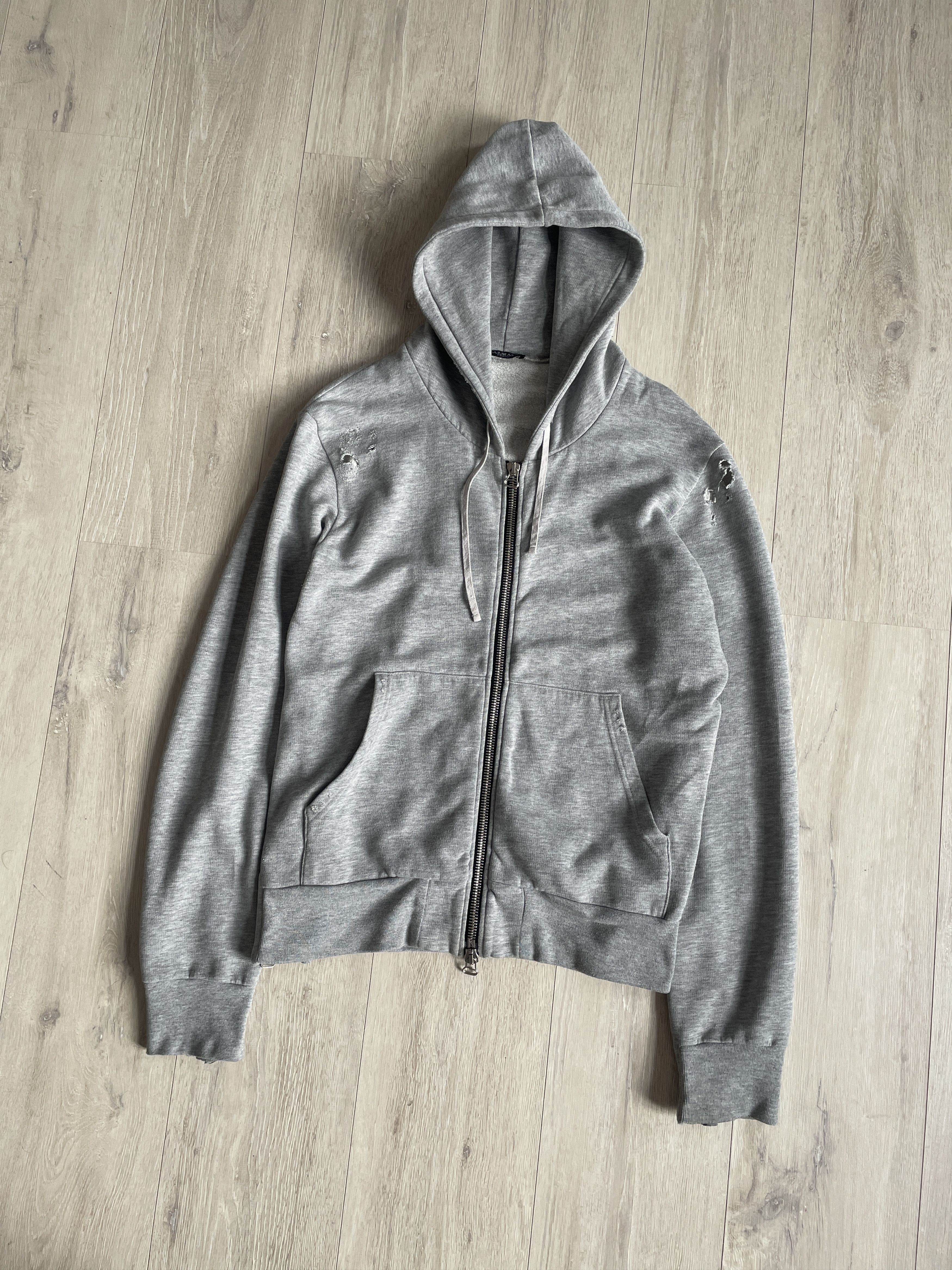 Balmain Balmain SS10 ripped hoodie by Christophe Decarnin Size US M / EU 48-50 / 2 - 2 Thumbnail