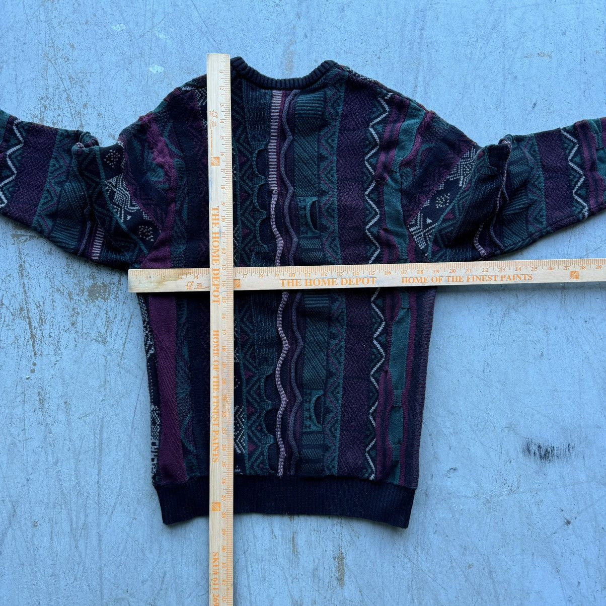 Coogi × Tundra × Vintage Vintage 90s Tundra Coogi Style Black Green Knit Sweater Size US L / EU 52-54 / 3 - 5 Thumbnail