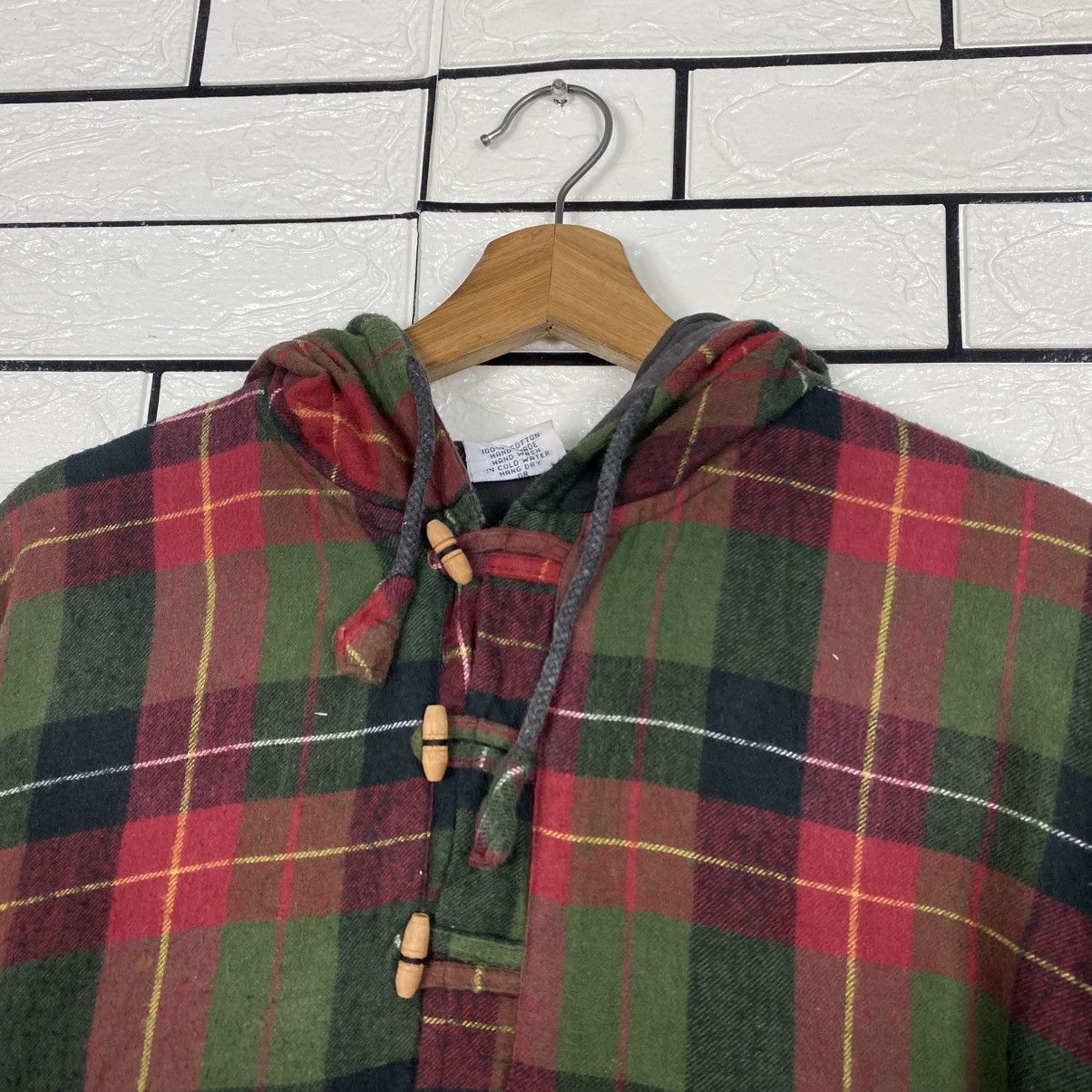 Hysteric Glamour 📌Vintage Half Button Baja Jacket Hoodie Tartan Design Size US M / EU 48-50 / 2 - 16 Thumbnail