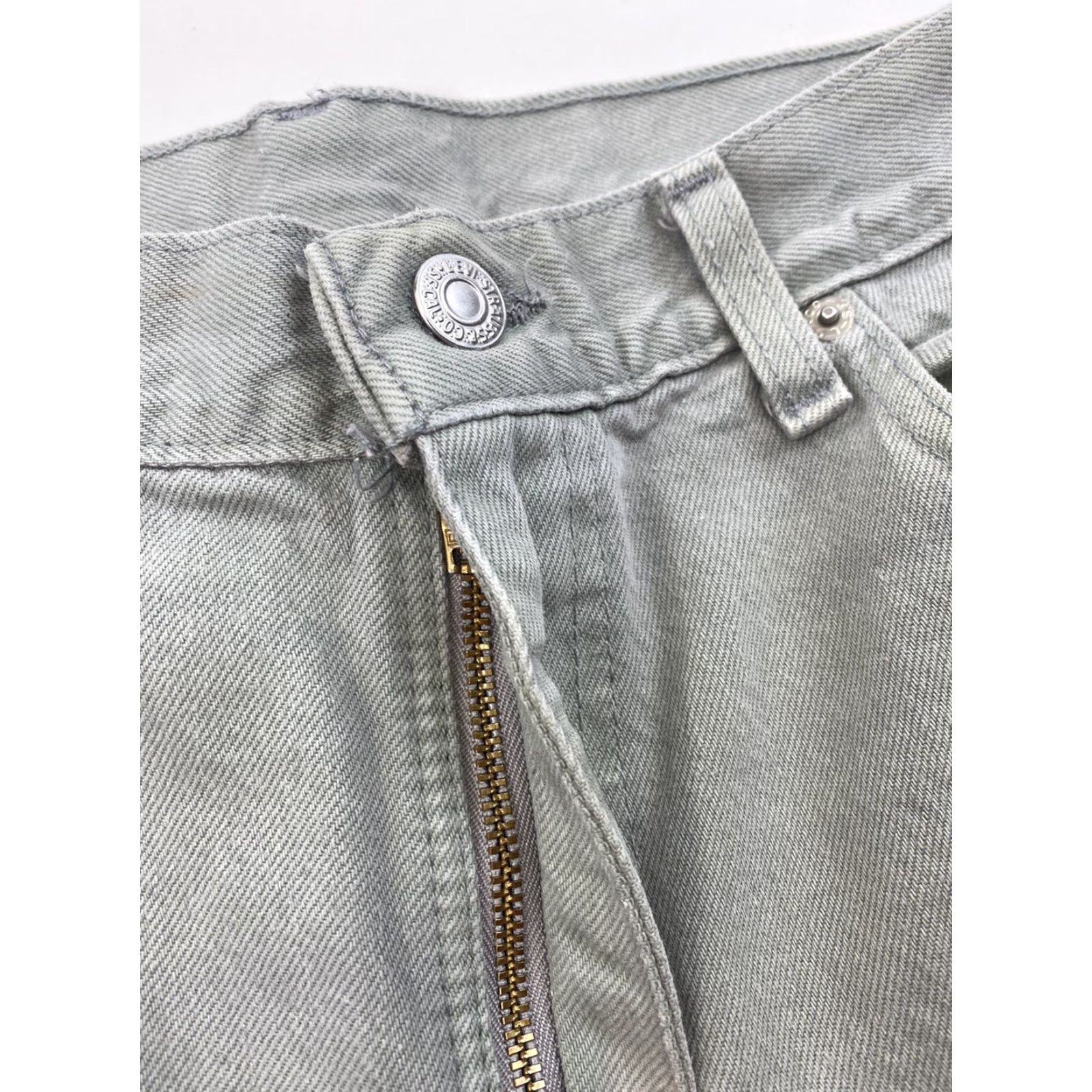 Levi's VINTAGE Levi’s 505 Jeans Mens 34x30 Tagged 36x32 Green Distressed Denim USA Zip Closure 505 Jeans Mens Green USA Vintage Distressed 34x30 Size US 34 / EU 50 - 3 Thumbnail