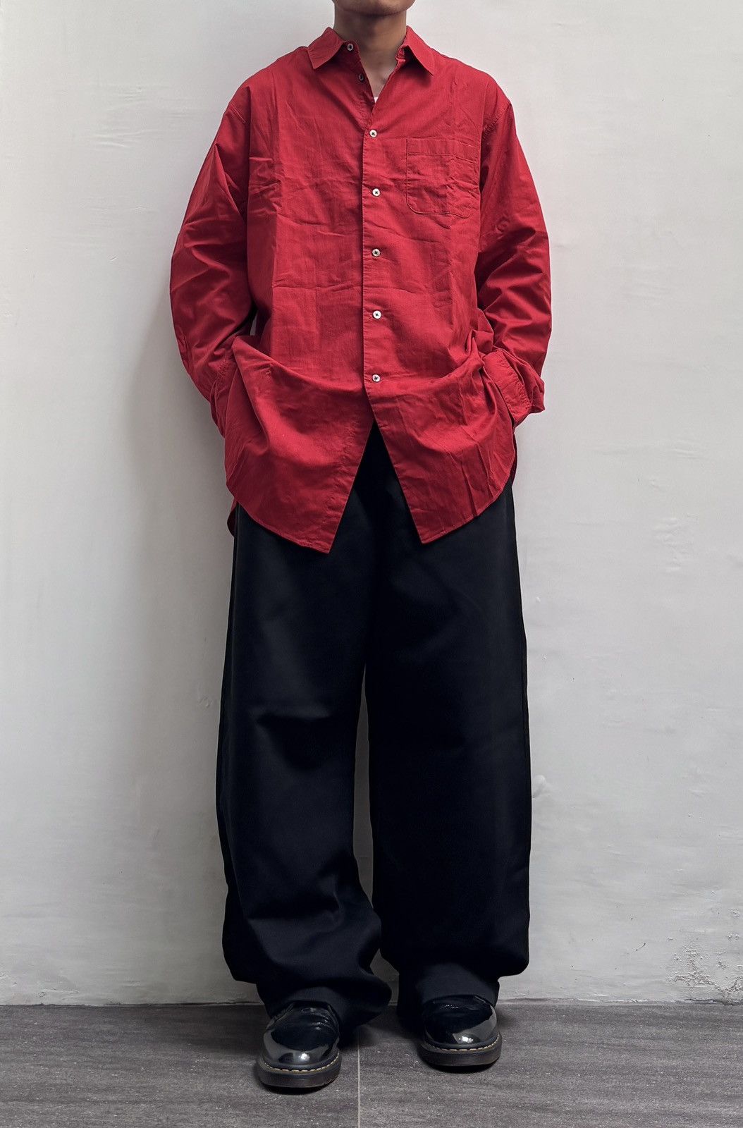 Yohji Yamamoto FREE TAX! Costume d’Homme Oversized Shirt Size US XL / EU 56 / 4 - 1 Thumbnail