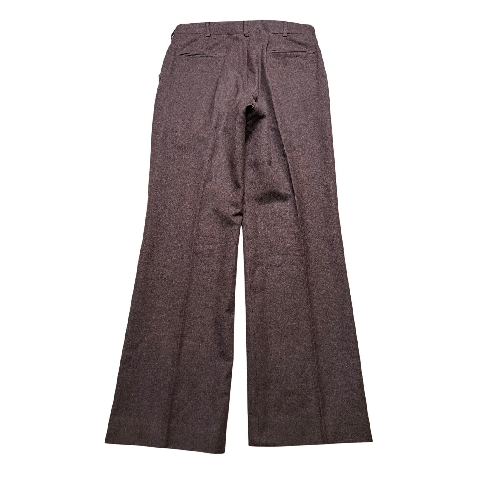 Club Room Club Room Bamberger’s 100% Wool Dress Pants Brown 34R 90s Size US 34 / EU 50 - 4 Thumbnail
