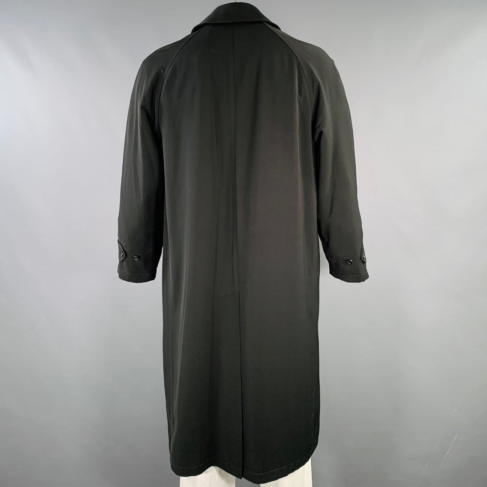 Sanyo SANYO Size L Black Polyester Hidden Buttons Coat Size US L / EU 52-54 / 3 - 3 Thumbnail