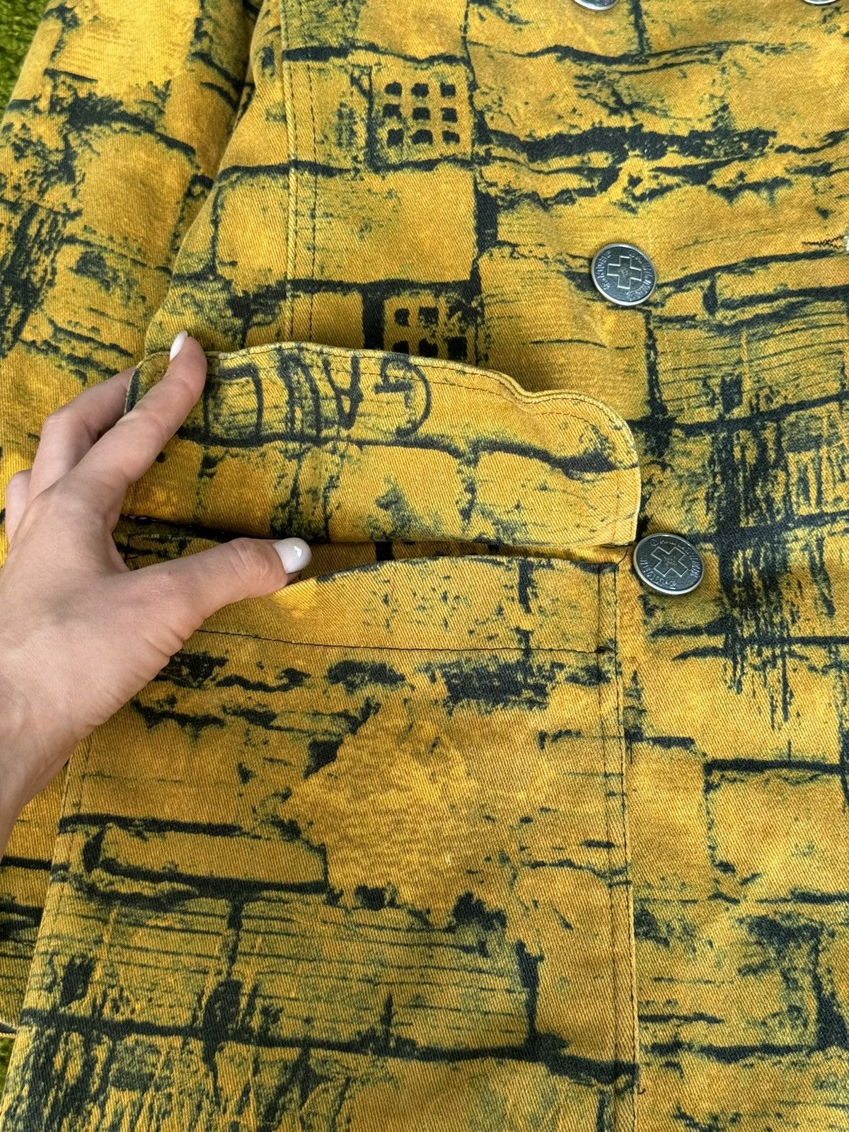 Jean Paul Gaultier × Vintage Jean Paul Gaultier F/W 1997 archive fight racism denim coat Size S / US 4 / IT 40 - 16 Thumbnail