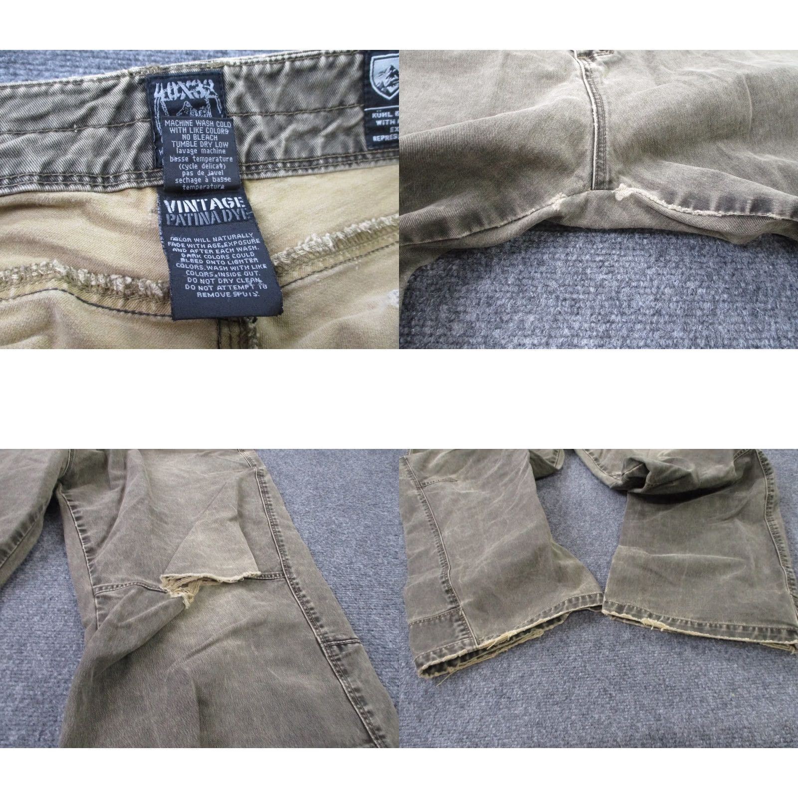 Vintage VINTAGE Kuhl Pants Mens 40 Beige Men Outdoors Hiking Work Patina Dyed Distressed Size US 40 / EU 56 - 8 Thumbnail