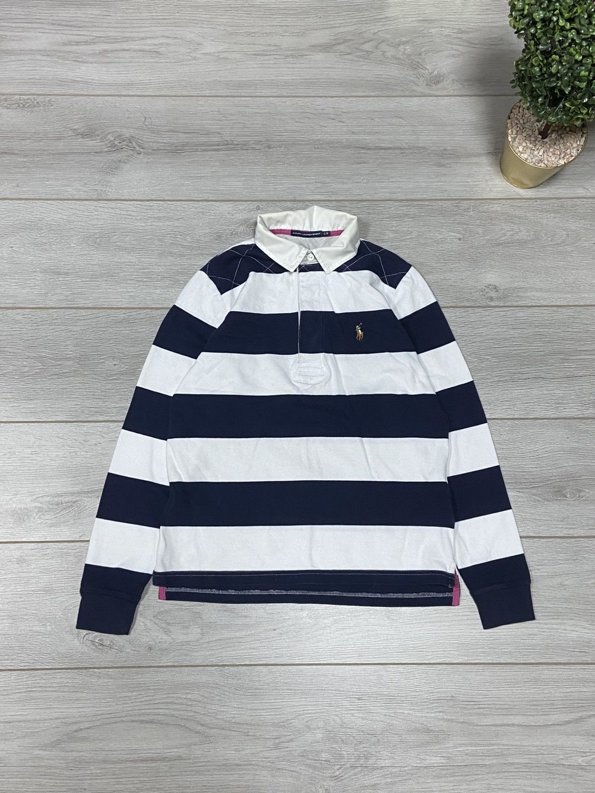 Rugby Ralph Lauren Vintage Polo Ralph Lauren sport Rugby long sleeve polo shirt Size L / US 10 / IT 46 - 1 Thumbnail