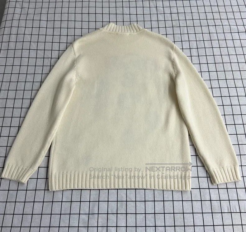 Fendi Fendi White Graffiti Knitted Sweater Size US M / EU 48-50 / 2 - 2 Thumbnail