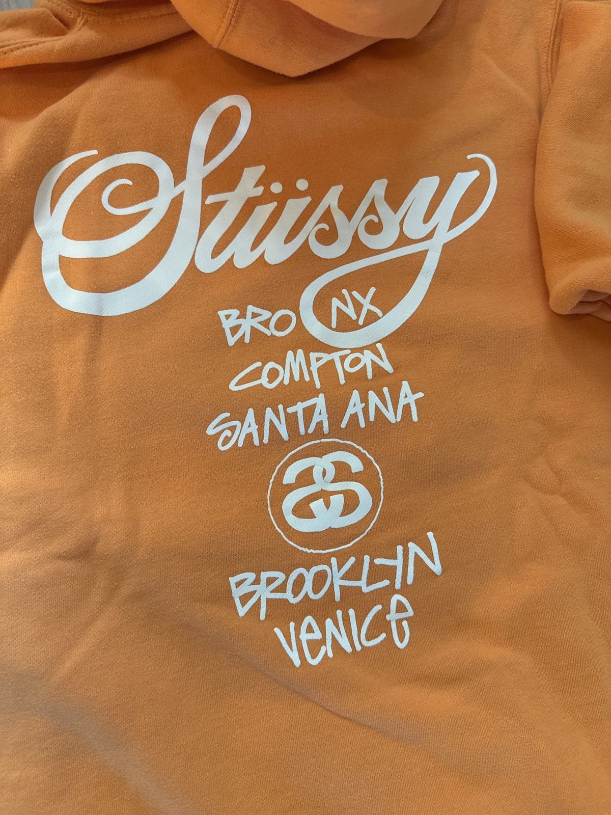 Stussy Stussy Orange Hoodie Size US M / EU 48-50 / 2 - 3 Thumbnail