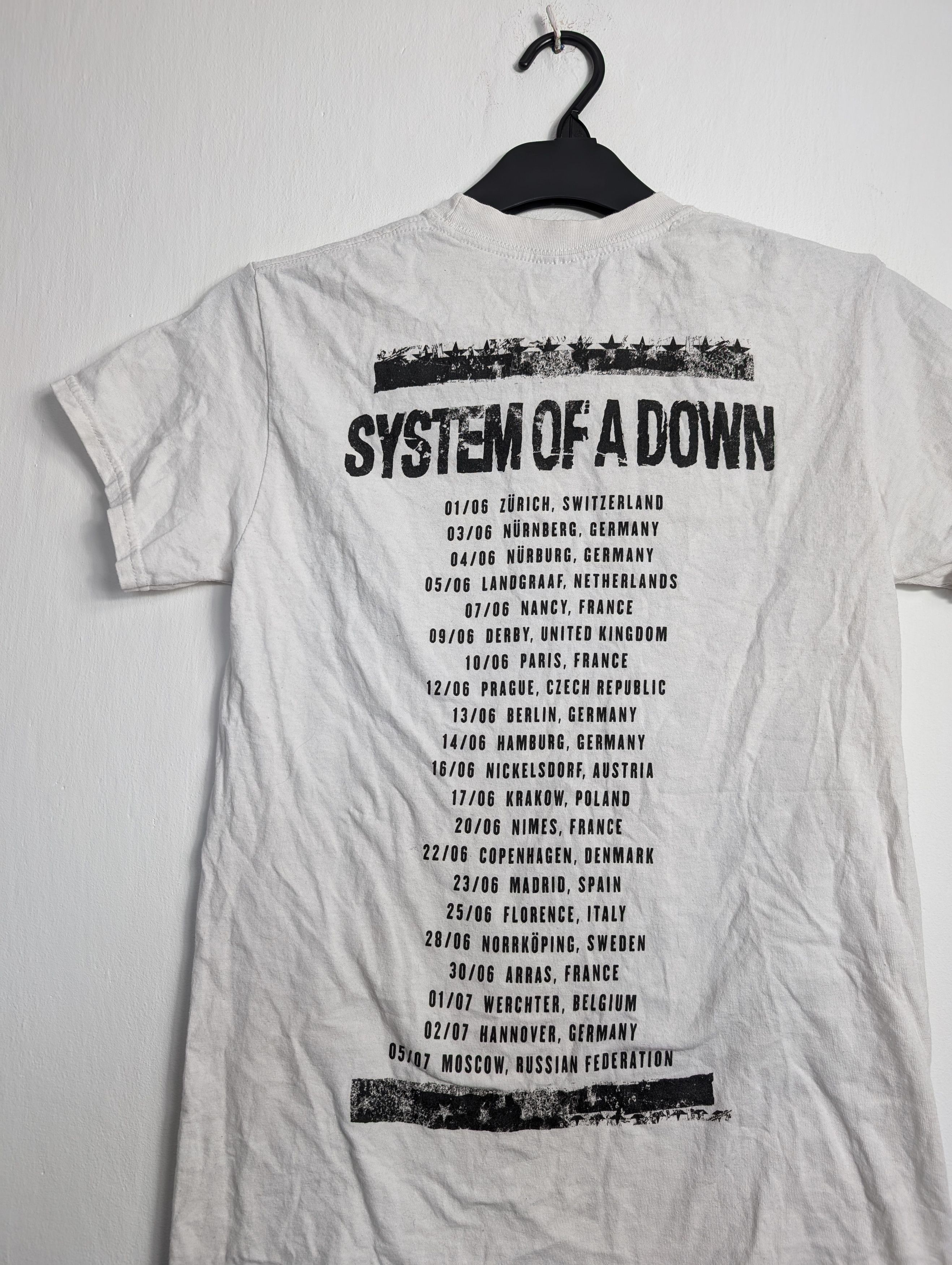 Band Tees × Vintage System Of A Down 2006 Tour Band T-Shirt Vintage Rock Merch Size US S / EU 44-46 / 1 - 5 Thumbnail