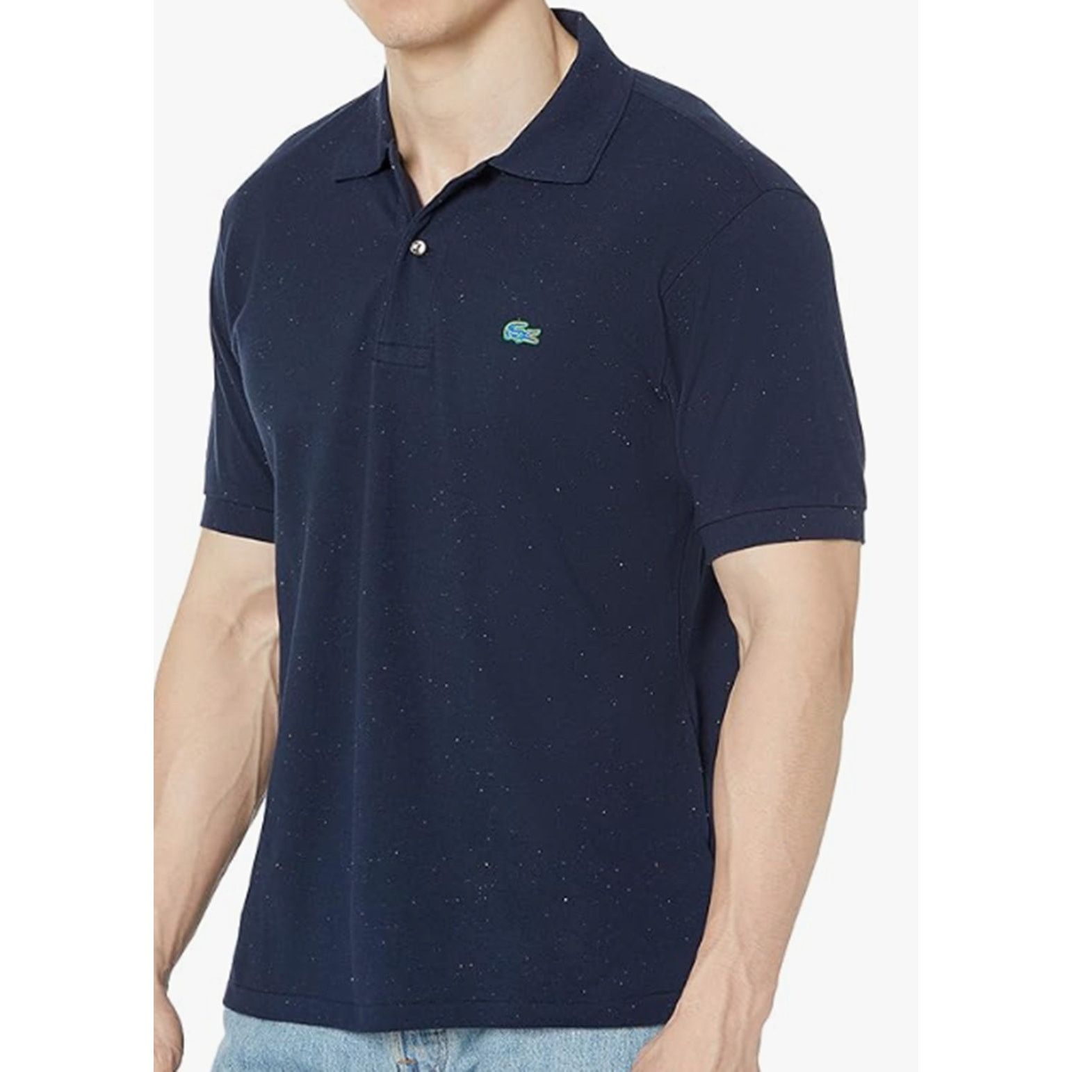 Lacoste Lacoste Men's Classic Fit Speckled Print Cotton Pique Polo S Size US S / EU 44-46 / 1 - 1 Thumbnail