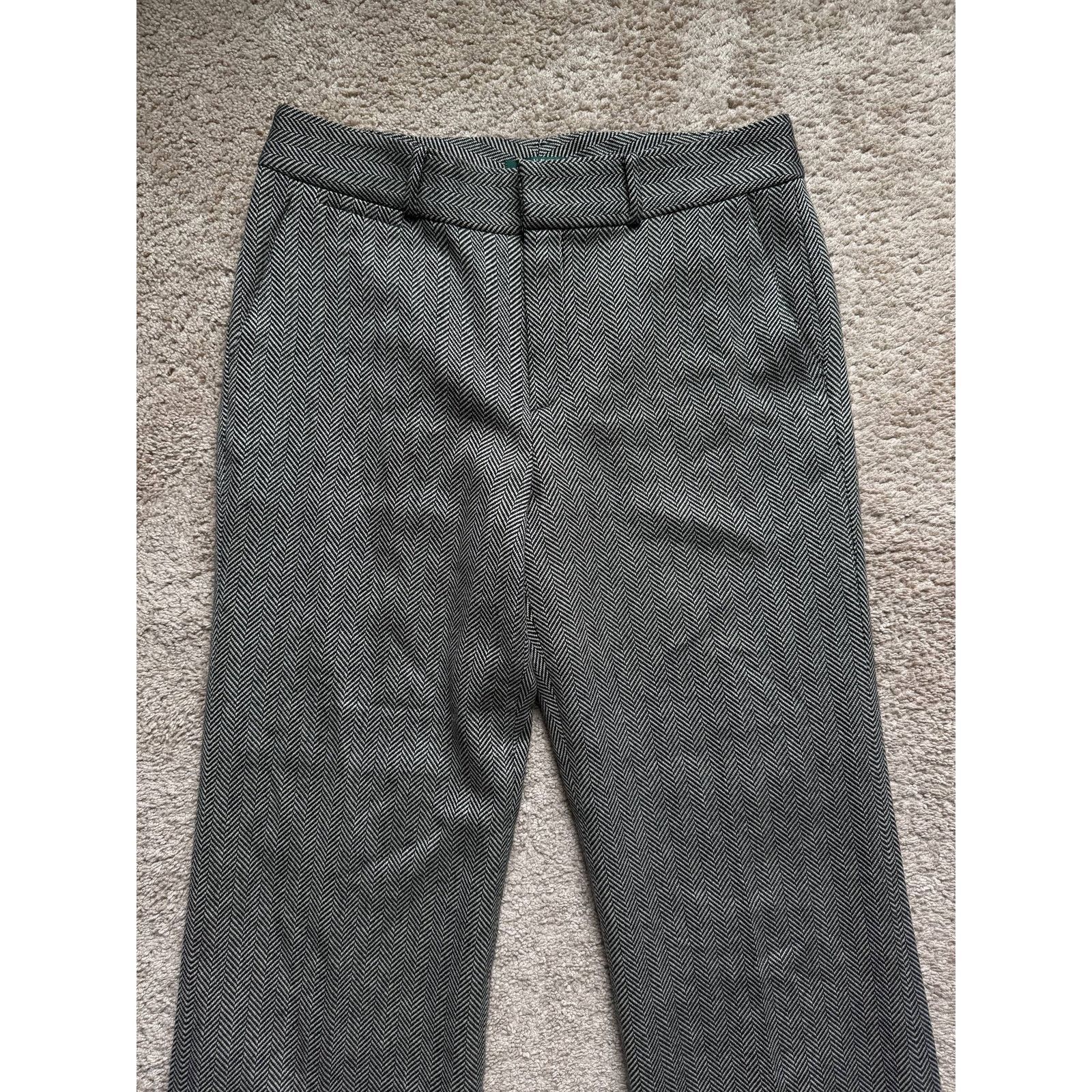 Ralph Lauren LAUREN Ralph Lauren Herringbone Wool Dress Pants Women's 10 Size 32" / US 10 / IT 46 - 4 Thumbnail