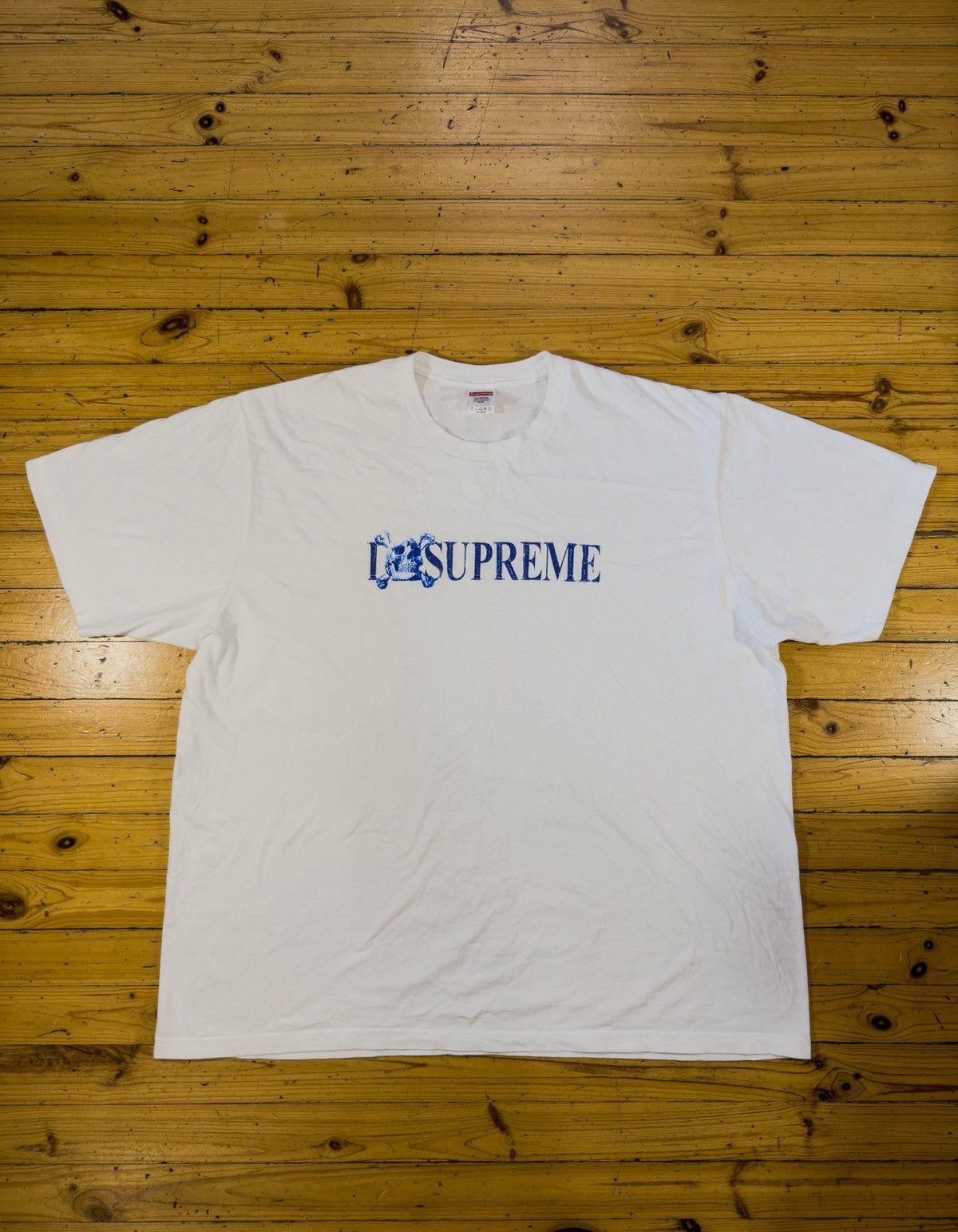 Supreme Supreme skull fw25 white tee Size US XXL / EU 58 / 5 - 1 Thumbnail