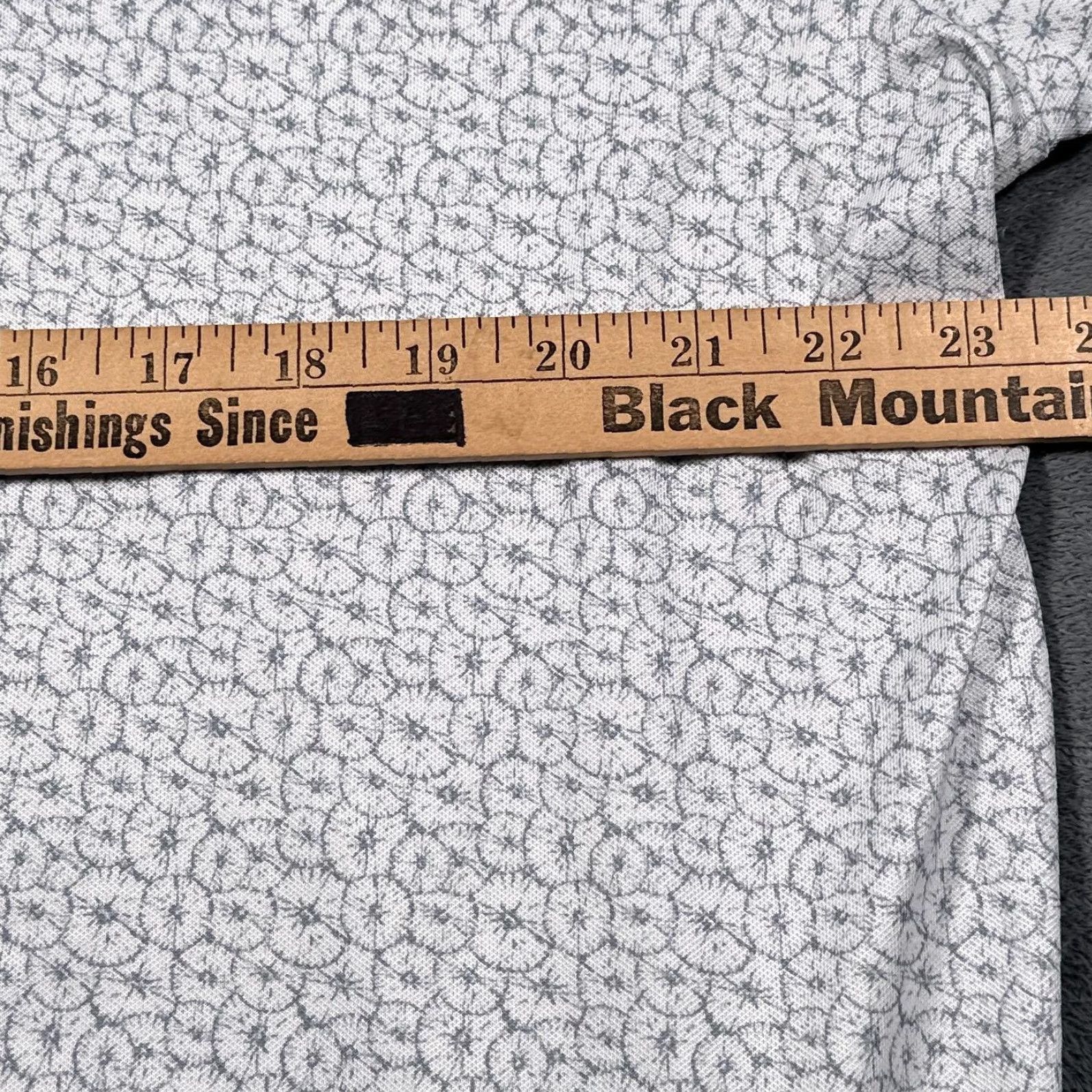 Stitch Polo Shirt Mens Large Gray Patterned Golf Stretch Comfort Athletic Peru