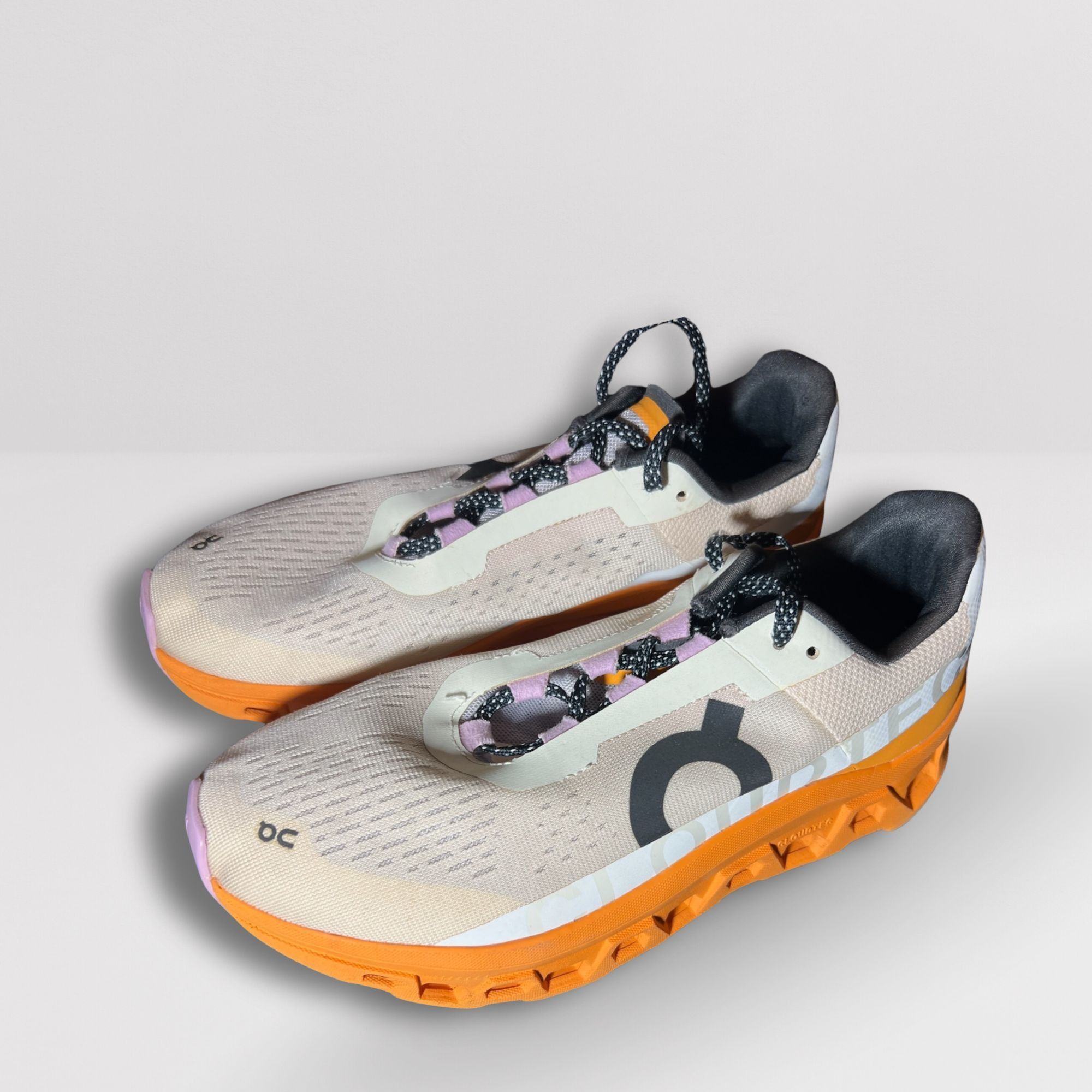 On On Cloudmonster Women’s Running Shoes Fawn Turmeric Orange S Size US 10 / IT 40 - 4 Thumbnail