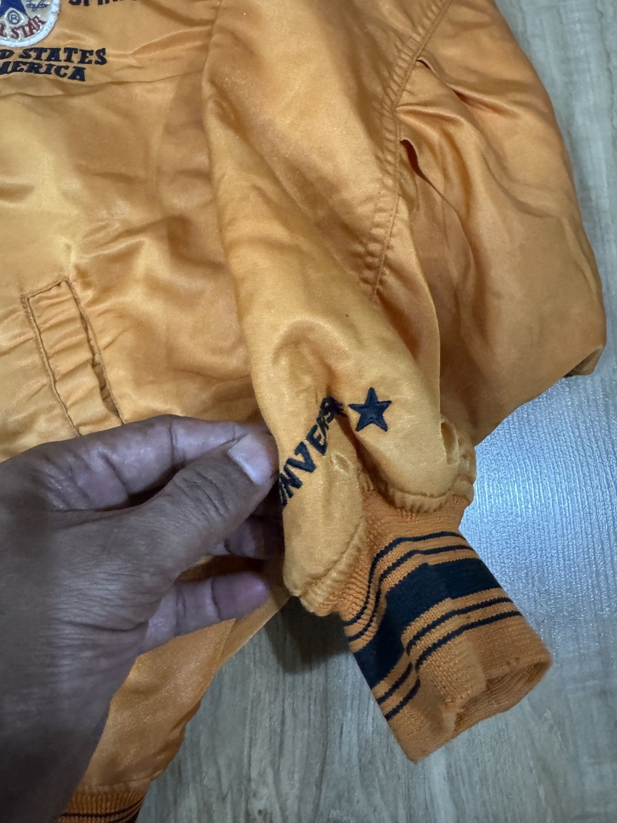 Converse × Vintage Vintage Converse bomber jacket Size US L / EU 52-54 / 3 - 3 Thumbnail