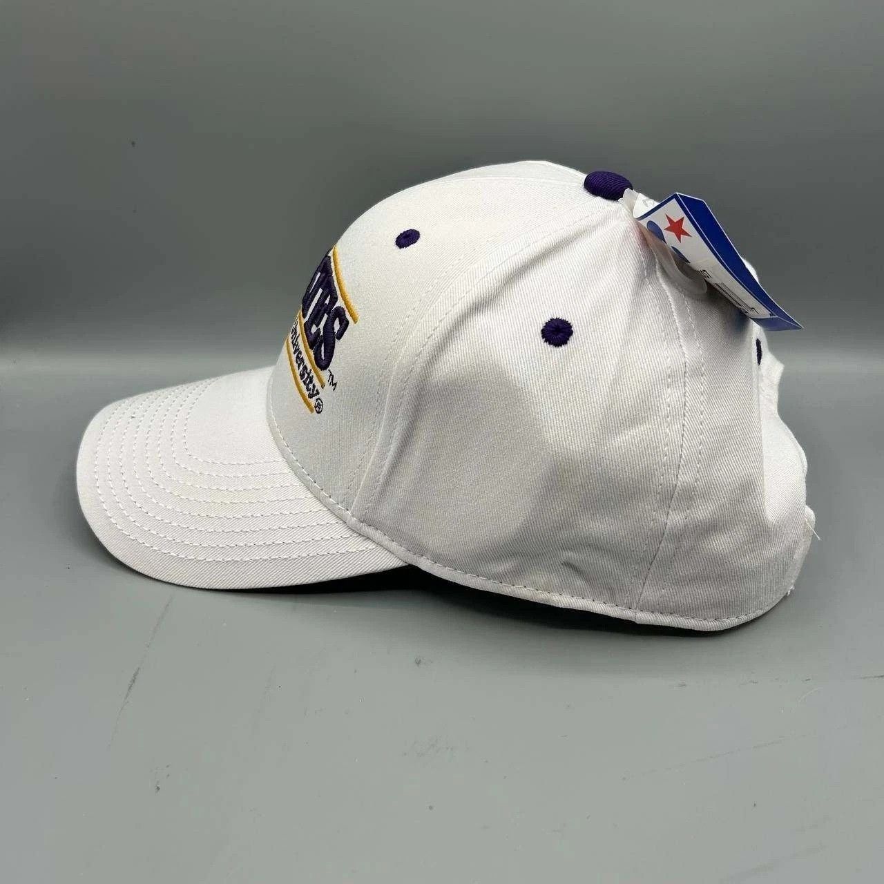 The Game East Carolina Pirates Hat Men White Purple Snap Back Cotton Size ONE SIZE - 6 Thumbnail