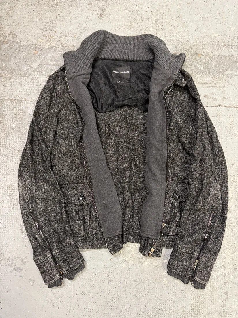 Emporio Armani AW2008 Emporio Armani Grey Wool Jacket Size US L / EU 52-54 / 3 - 4 Thumbnail