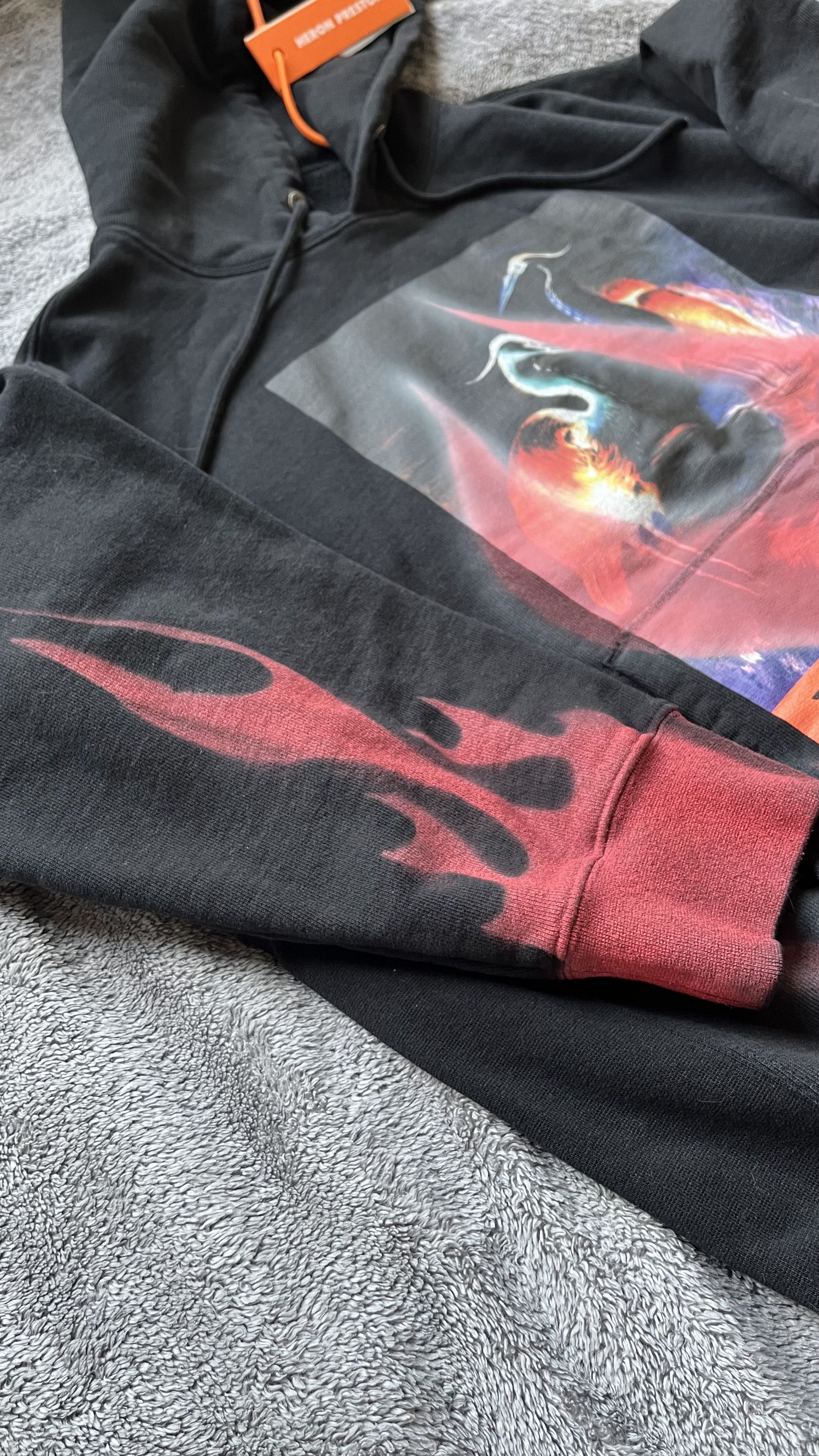 Heron Preston Heron Preston “Times Flames” Hoodie Size US XL / EU 56 / 4 - 3 Thumbnail